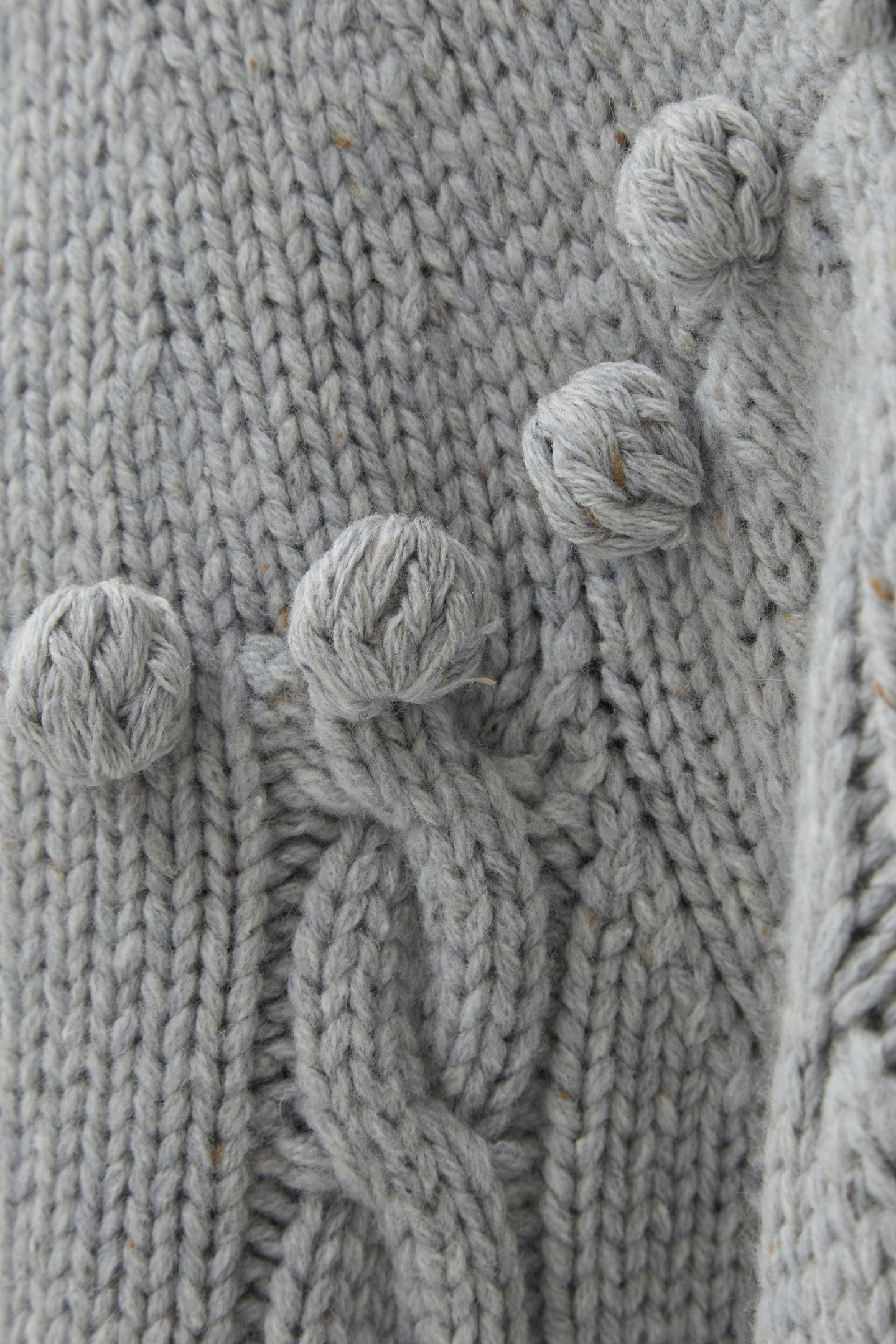 JOSLIN WOOL KNIT SWEATER GREY MARLE 6