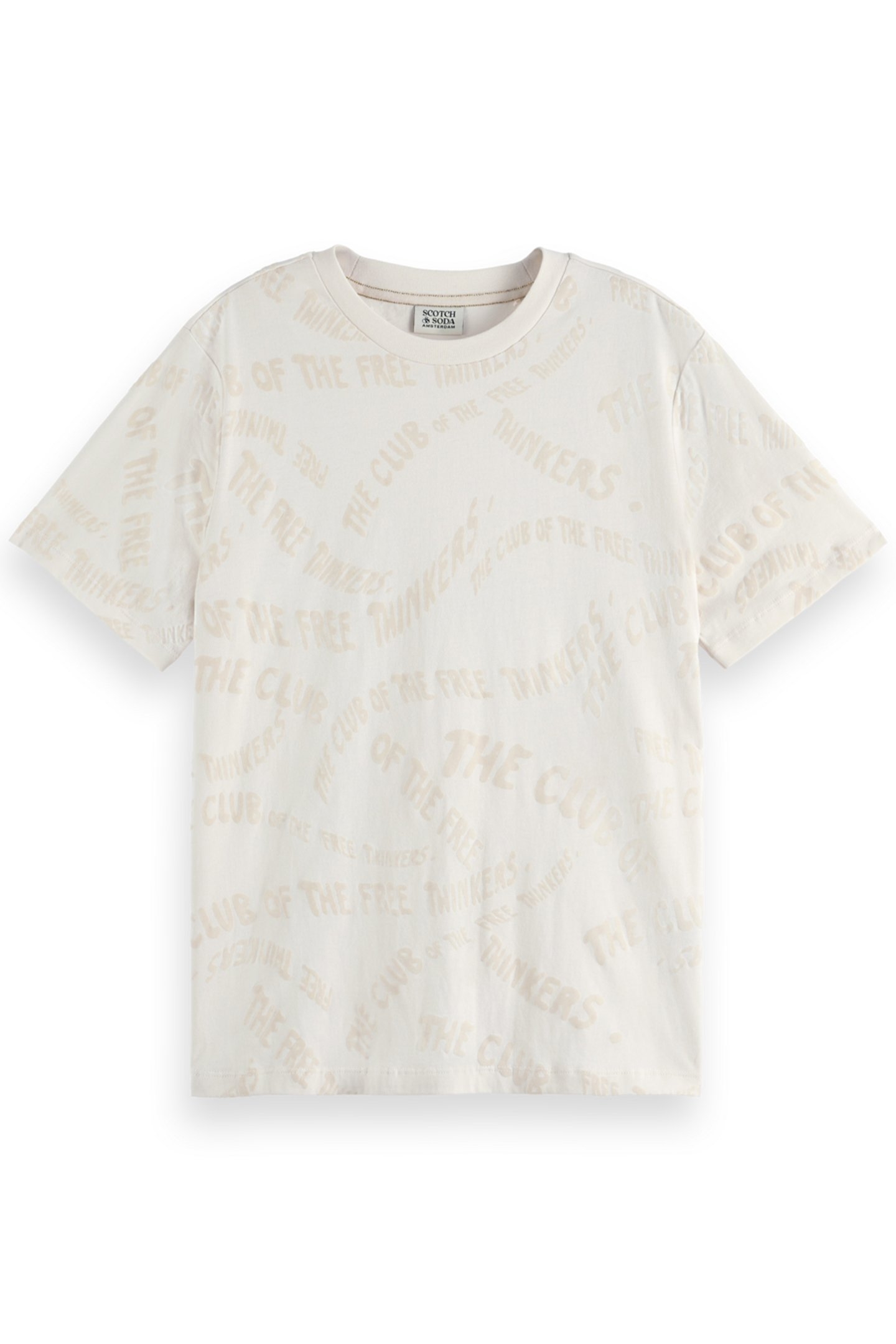 FLOCK AOP REGULAR FIT T-SHIRT SOFT ICE 4