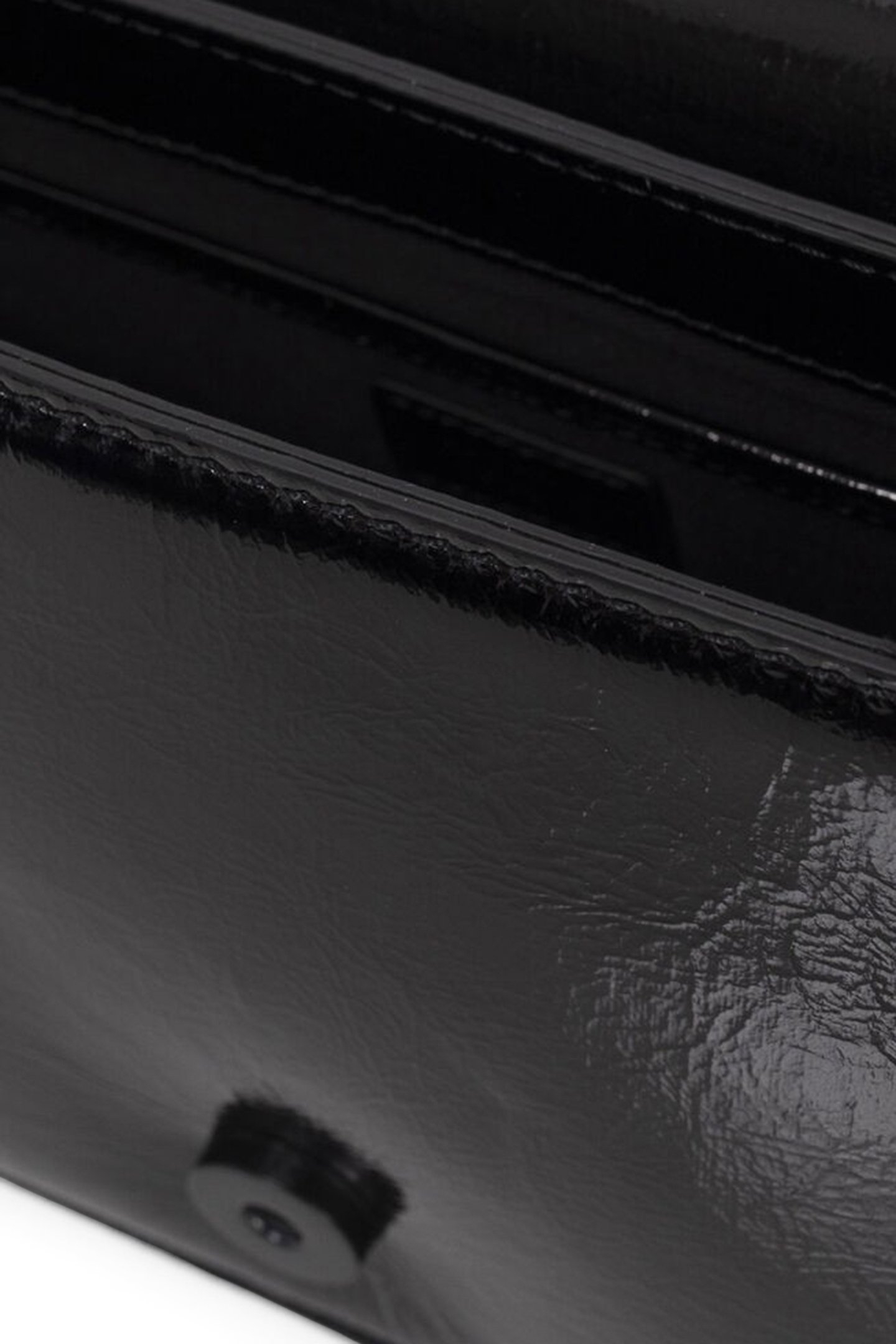 BLACK PATENT LEATHER 111 CENTRAL PARK BAG 5