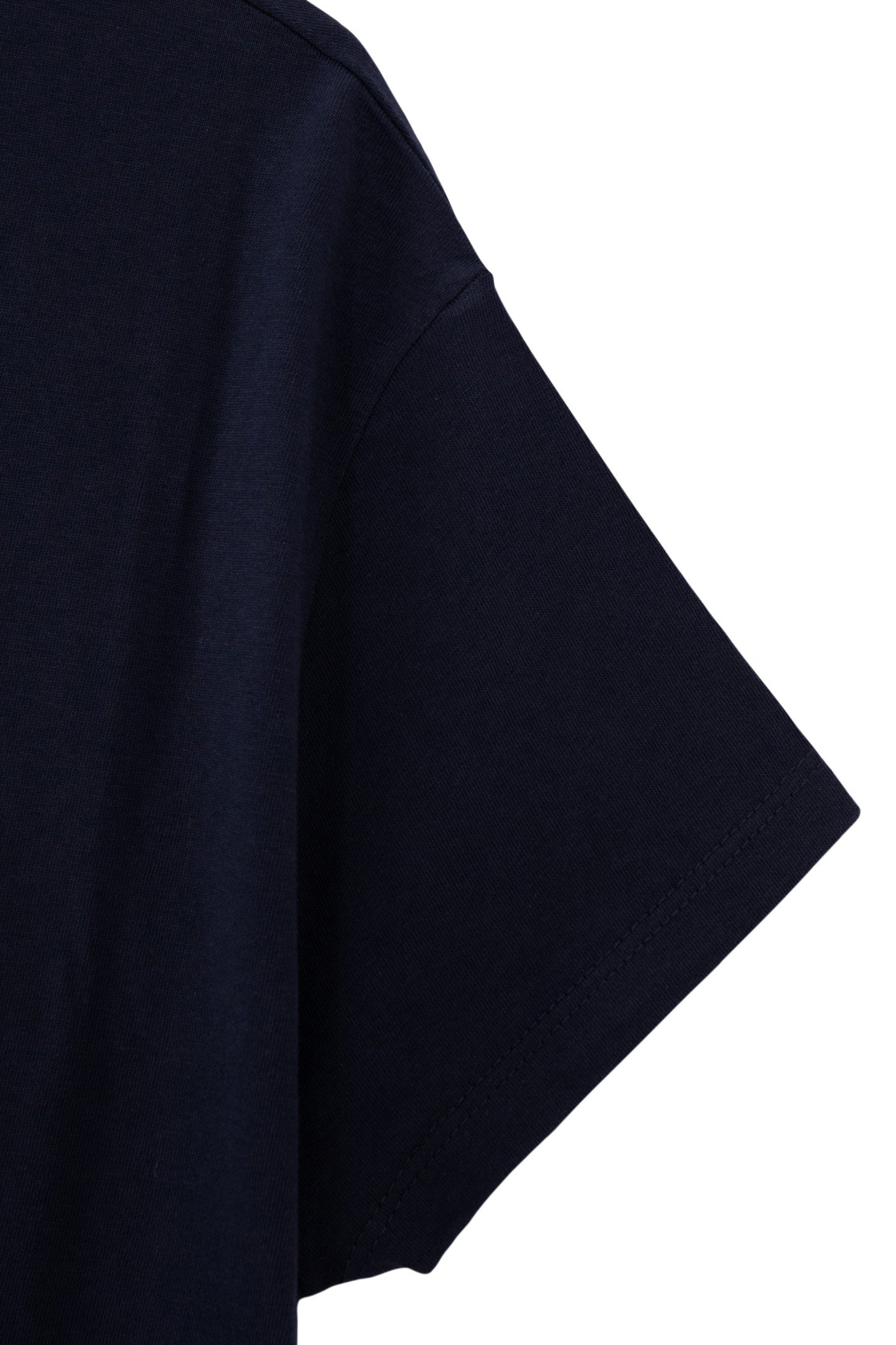 NAVY BLUE KNOTTED ORGANIC COTTON T-SHIRT 4