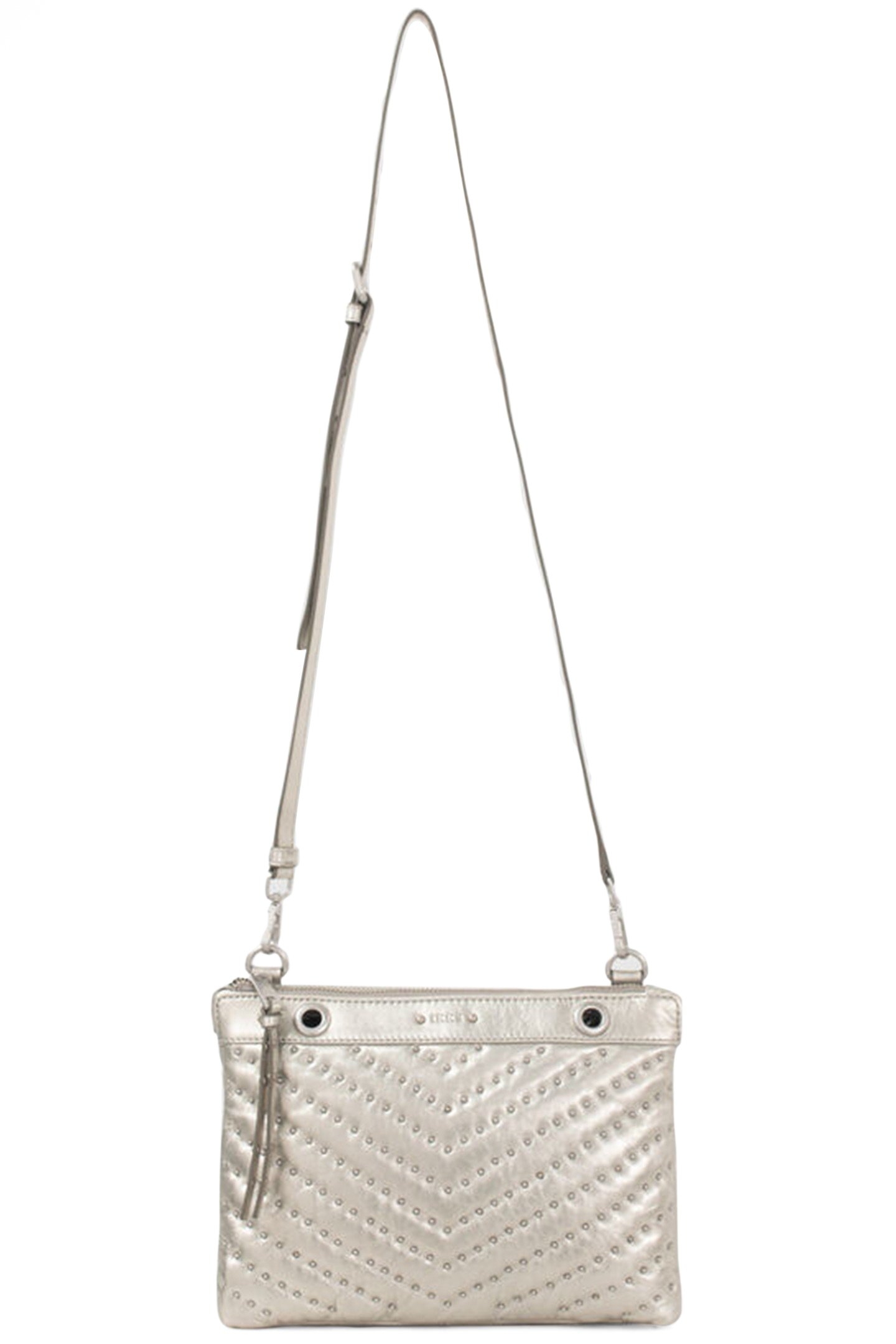 SILVER LEATHER 1440 REPORTER CLUTCH BAG 3