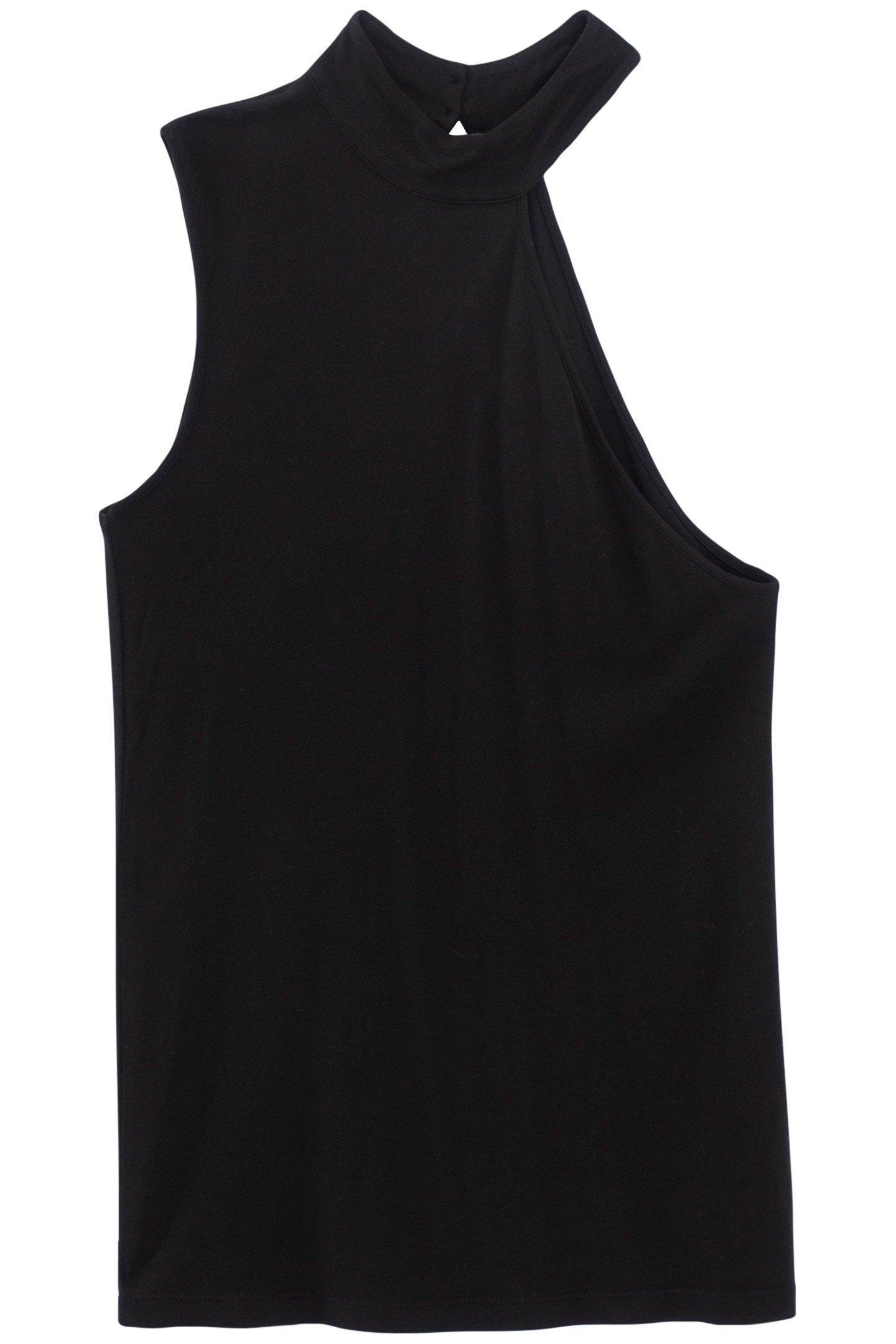 PURE EDITION – BLACK ASYMMETRIC SLEEVE T_SHIRT 4