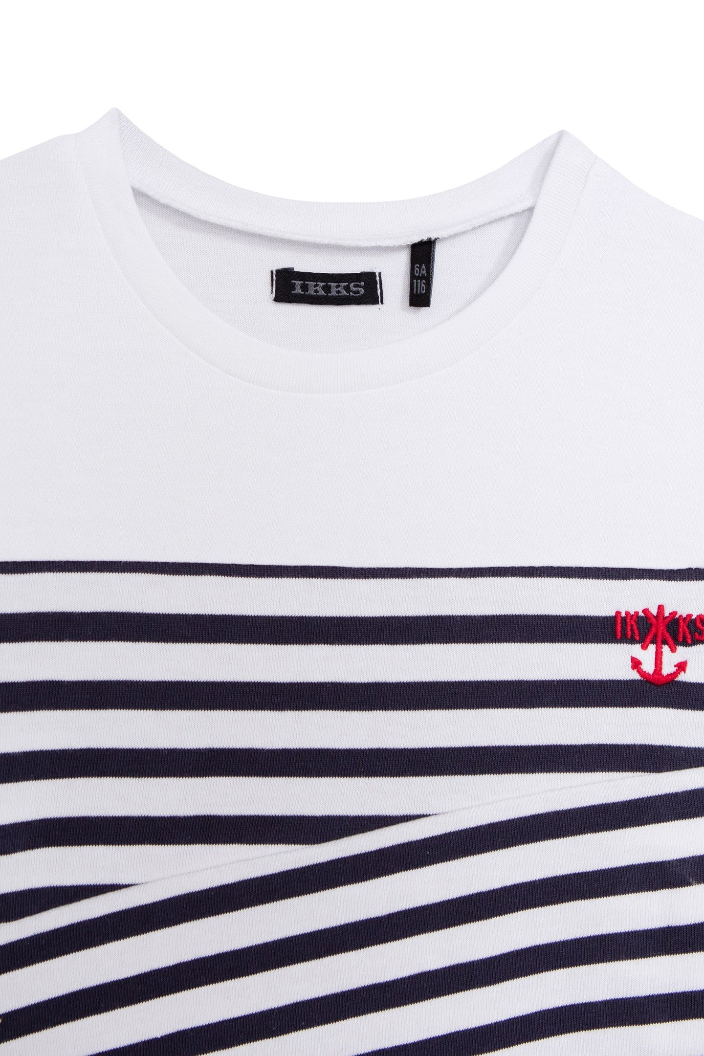 BOYS’ NAVY ORGANIC COTTON T-SHIRT, CUT-OUTS AND EMBROIDERY 3