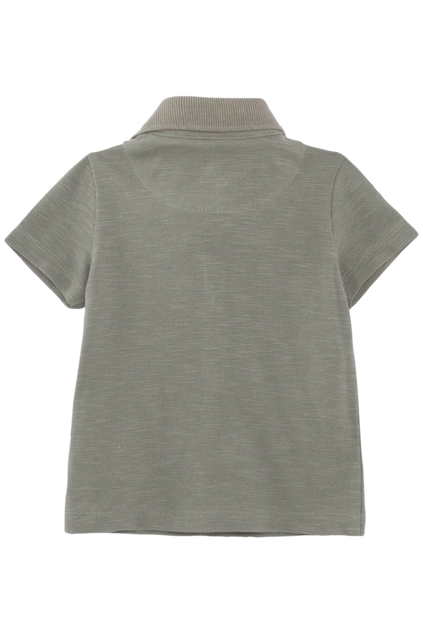 BABY BOYS’ KHAKI POLO SHIRT, TROMPE-L’OEIL SHIRT COLLAR 2