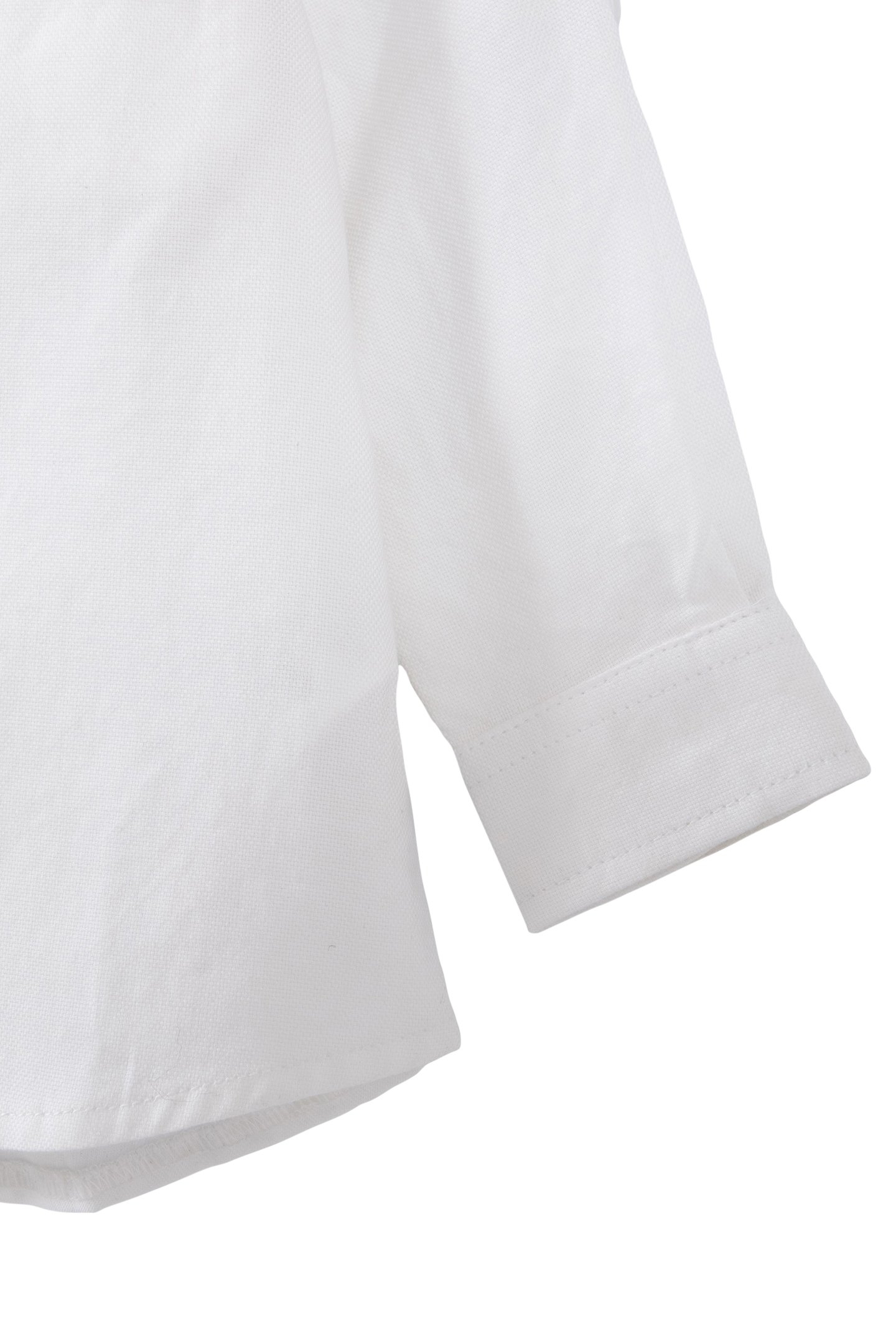 BABY BOY TWO-PLY MAO COLLAR WHITE SHIRT 5