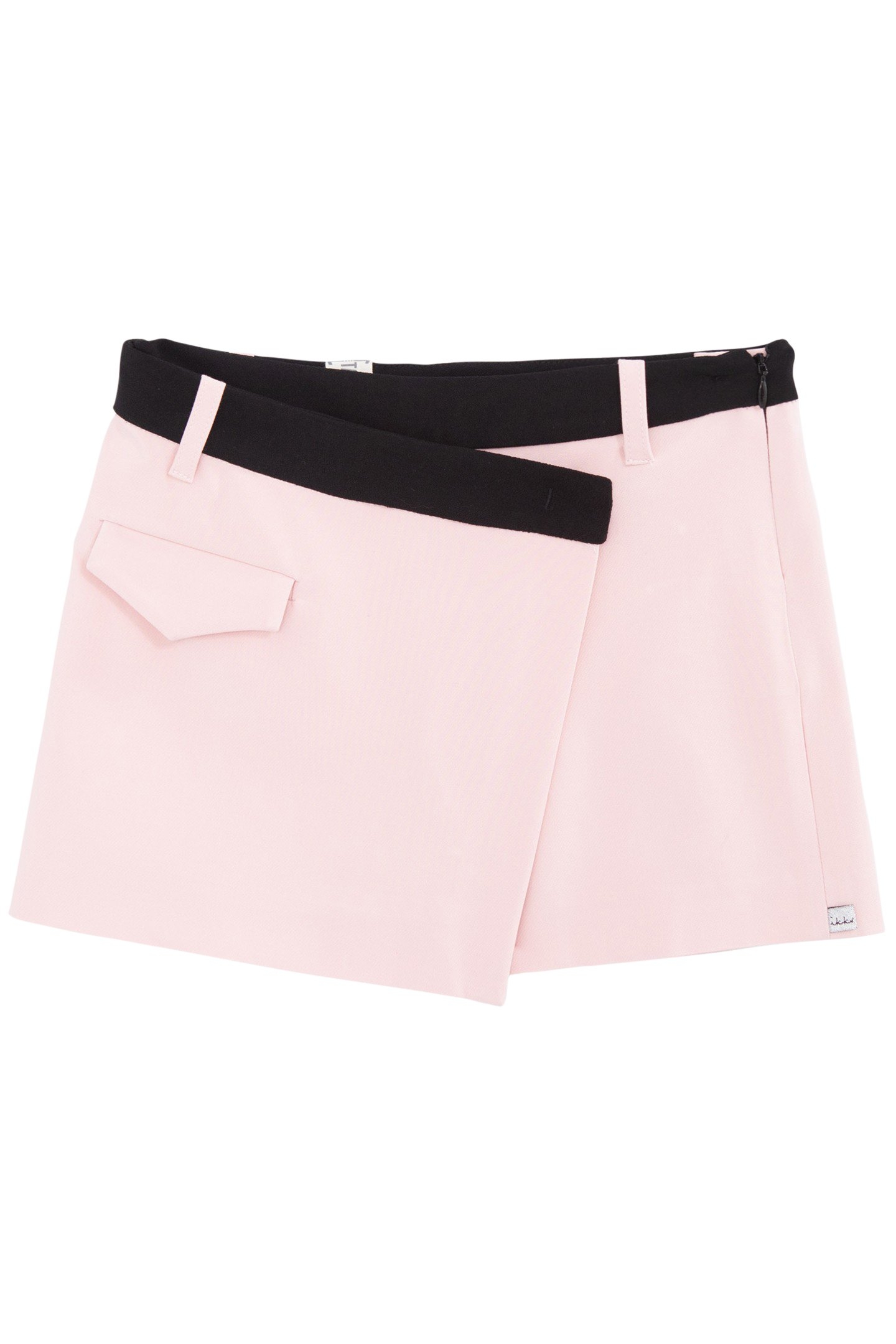 GIRLS’ PINK SKORT WITH BLACK BELT 1