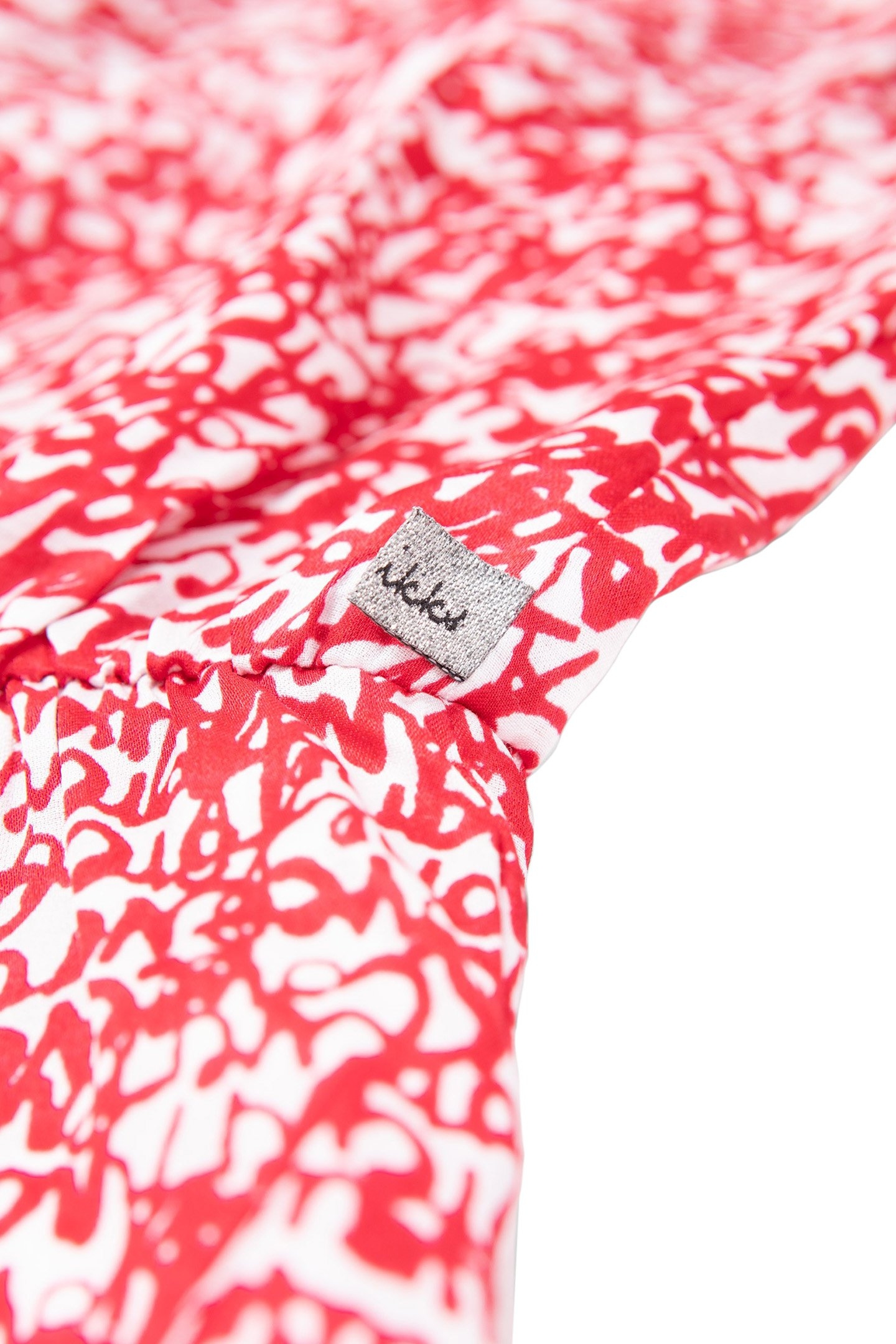 GIRLS’ RED RUFFLED BLOUSE WITH TAG PRINT 6