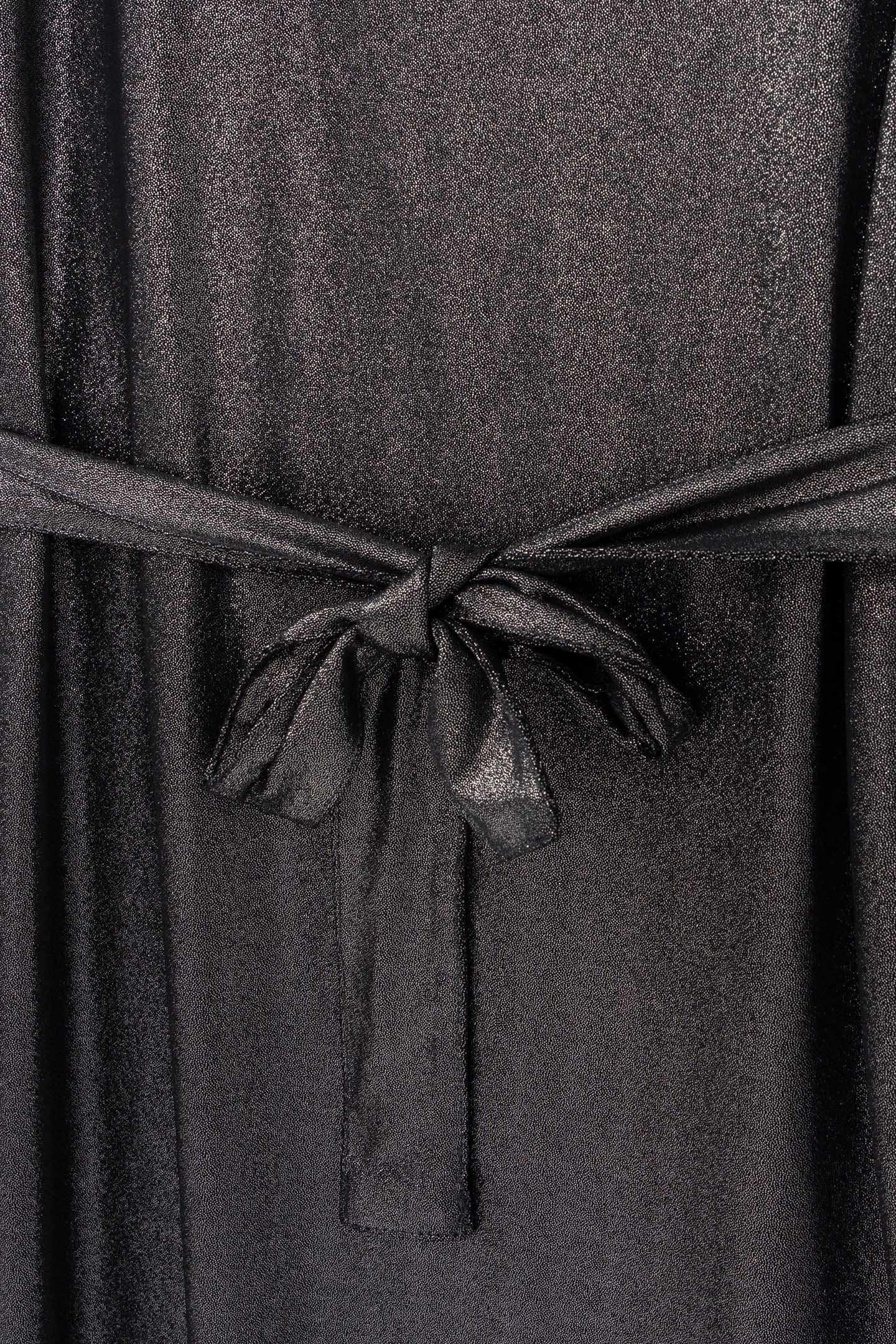 GIRLS’ SILVER LAMÉ KNIT BELTED DRESS 6