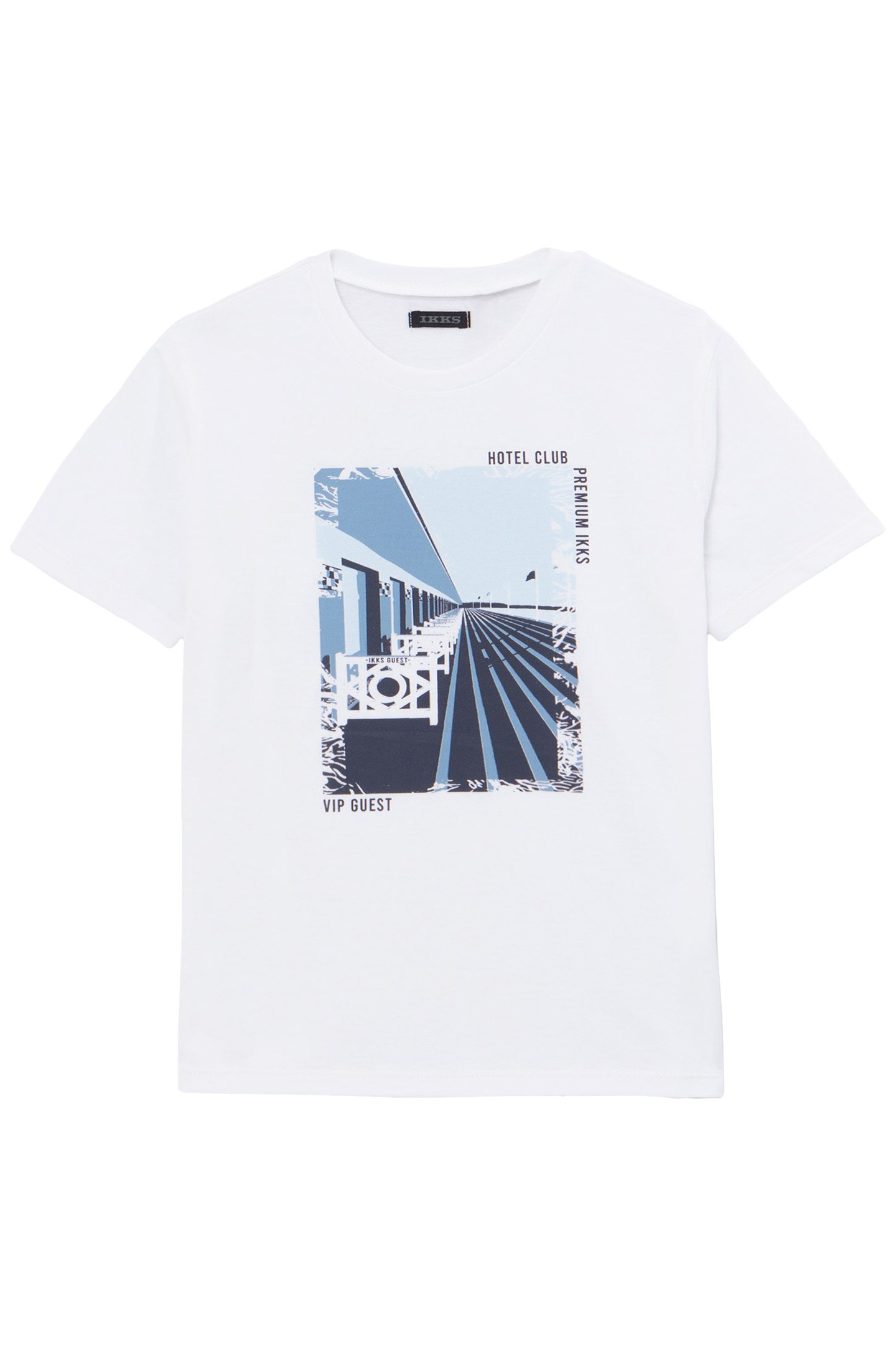 BOYS’ WHITE ORGANIC COTTON T-SHIRT, DEAUVILLE IMAGE 1