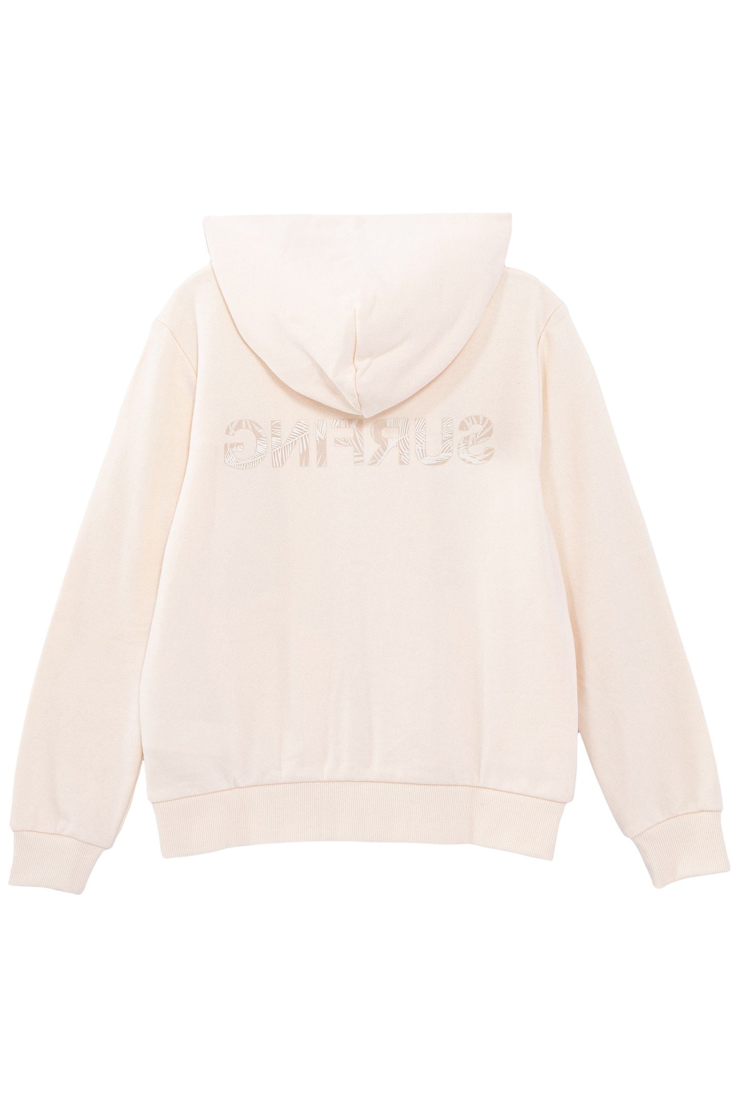 BOYS’ ECRU CARDIGAN WITH PRINT SLOGAN ON BACK 2