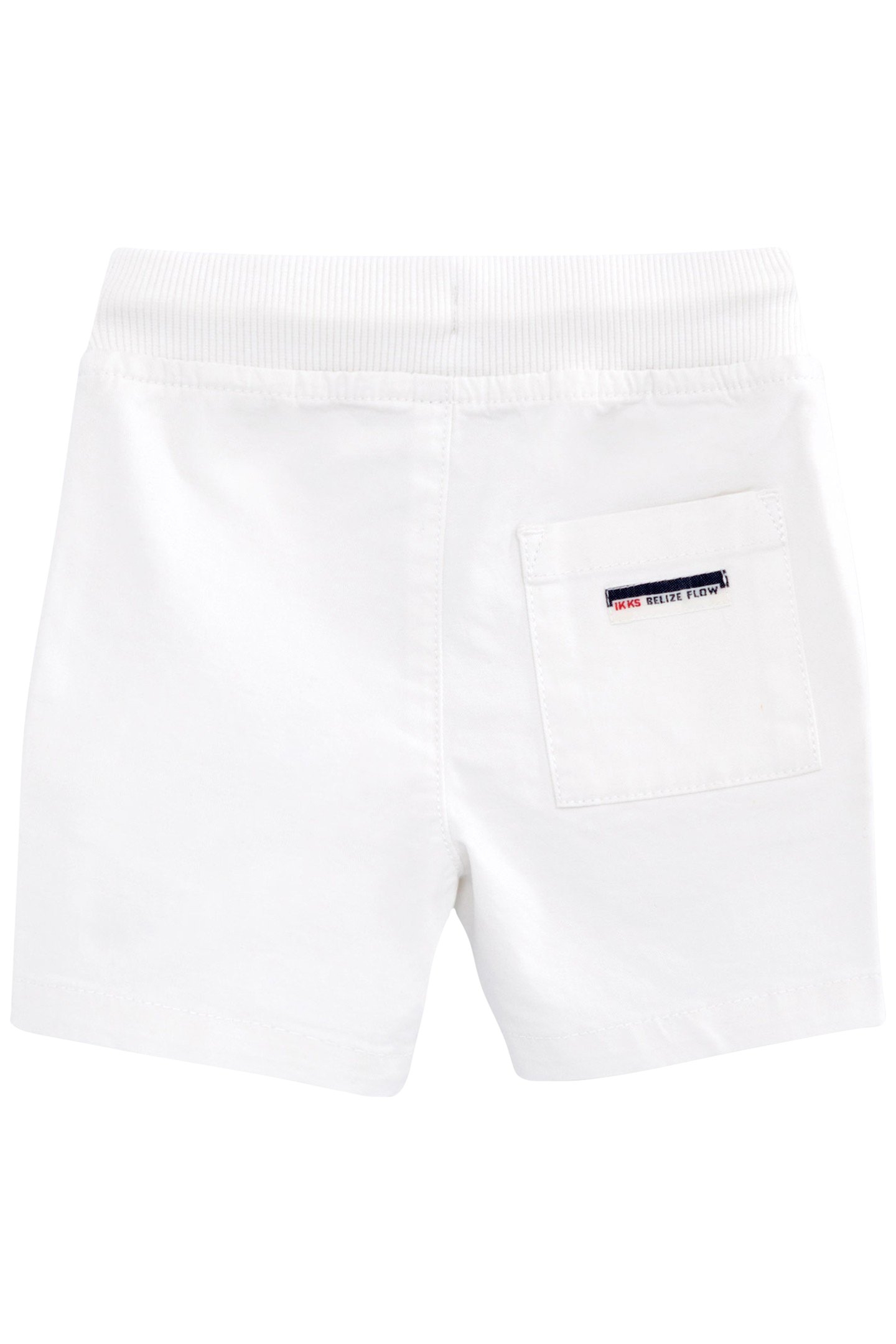 BABY BOY OFF-WHITE ELASTICATED WAIST BERMUDA SHORTS 2