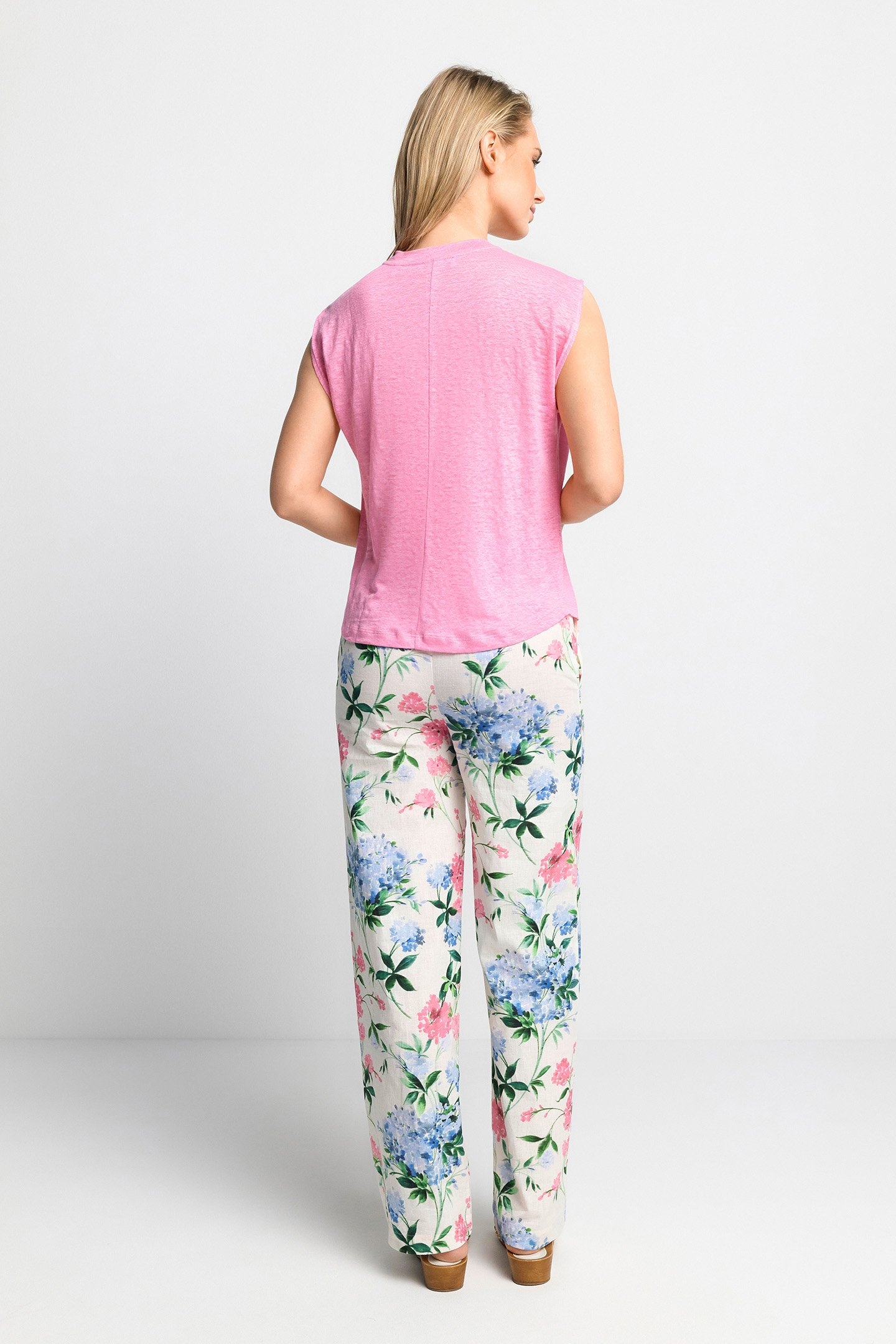 UNI LINEN TOP SORBET PINK 3