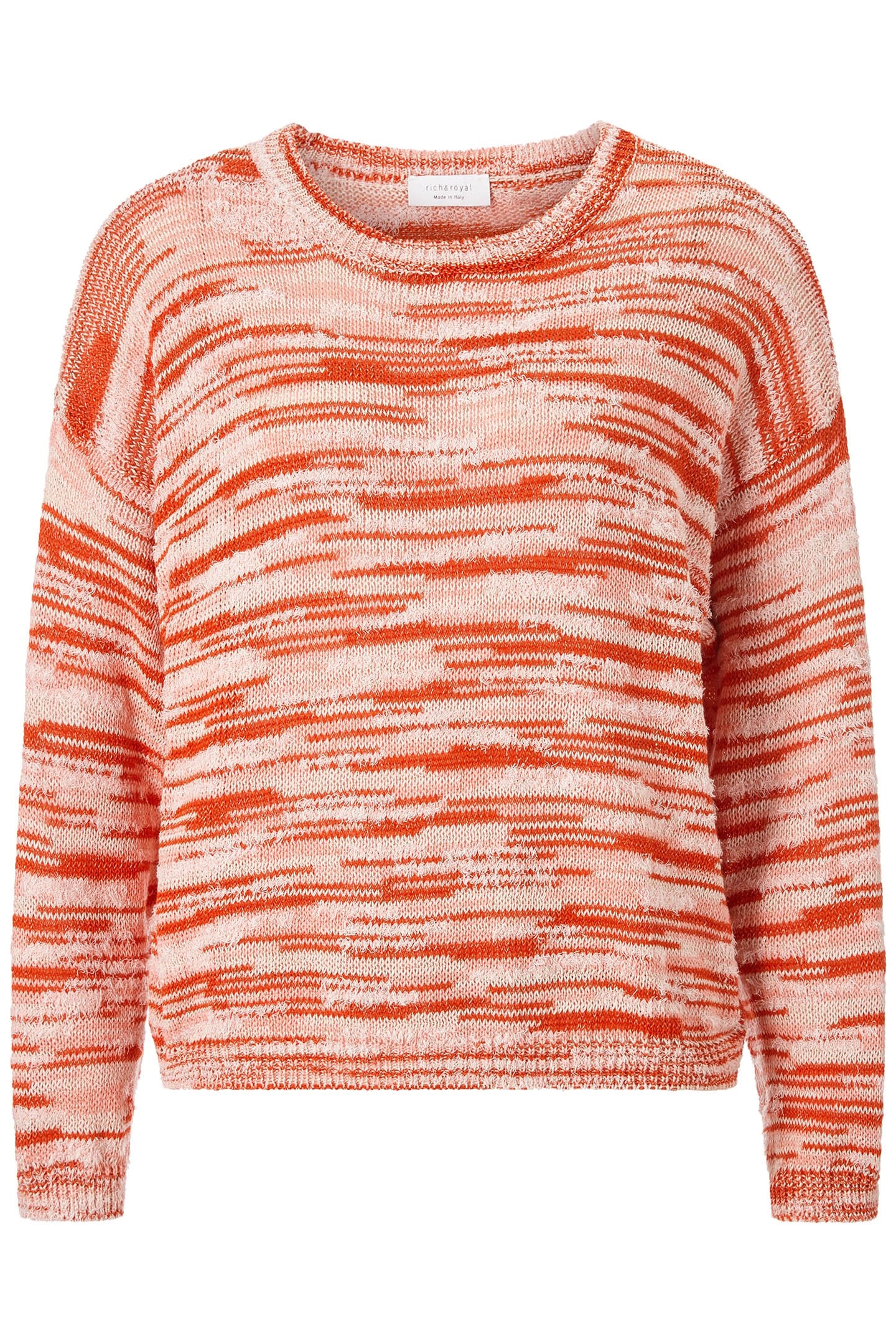 BOXY SPACE DYE CREW CHERRY TOMATO 4