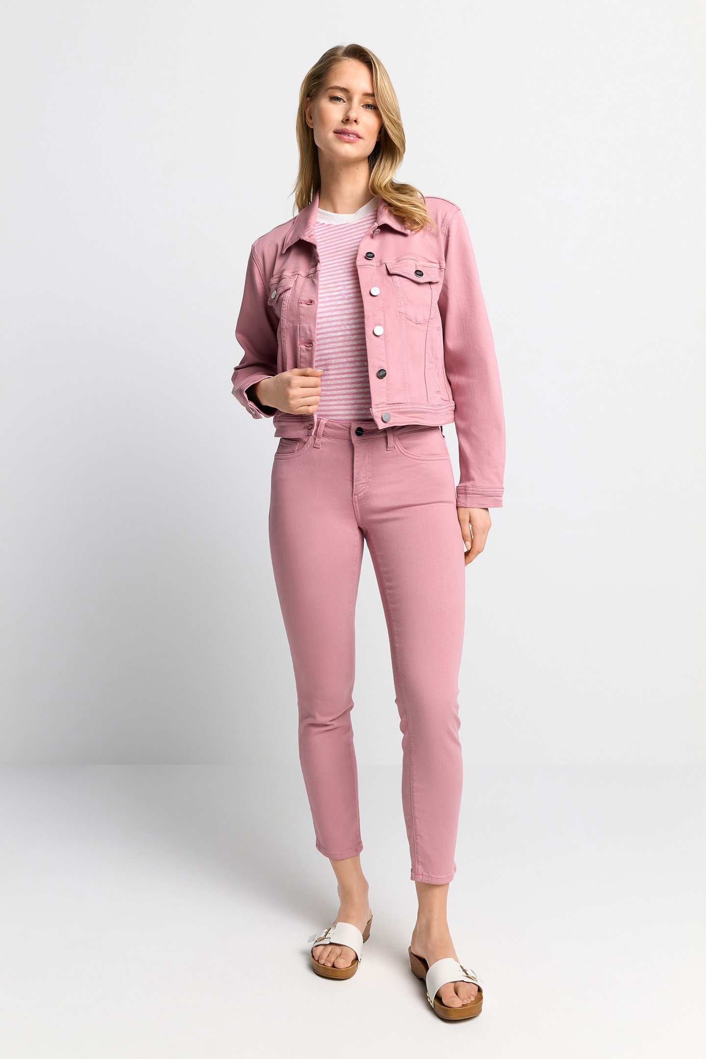 COLOURED DENIM JACKET WOODROSE 2