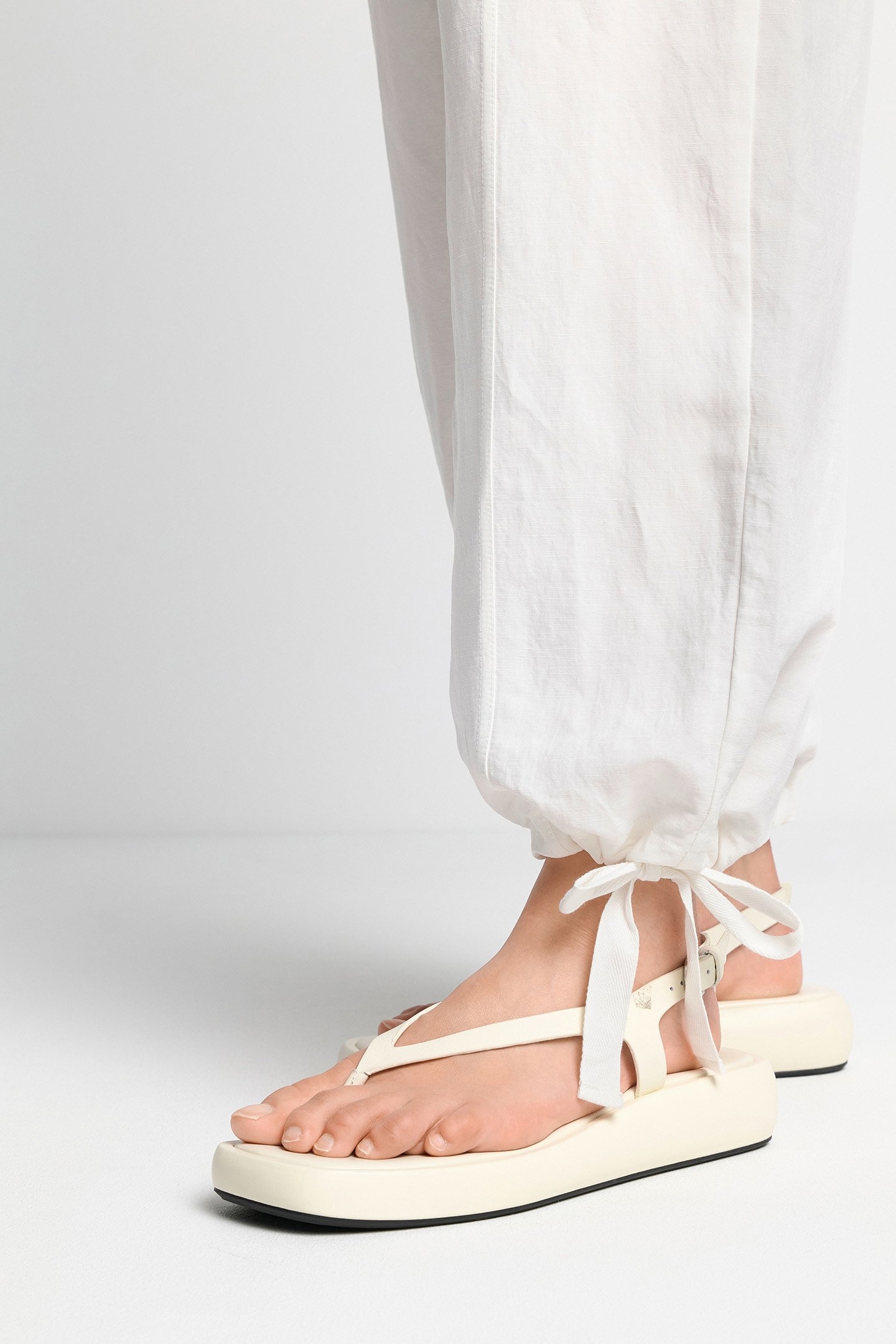 SLOUCHY LINEN PANTS WHISPER WHITE 6