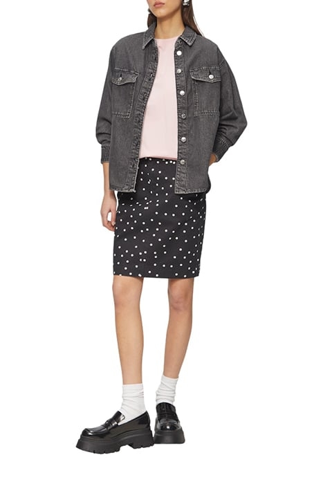 S.OLIVER-QS SKIRTS GREY/BLACK 2