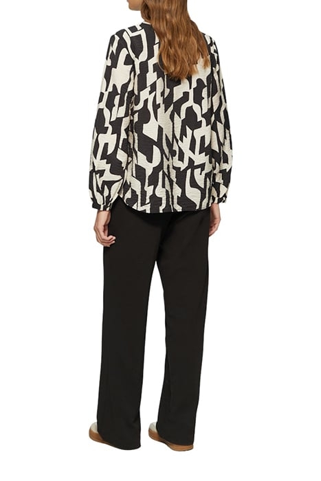 S.OLIVER BLOUSES GREY/BLACK 2