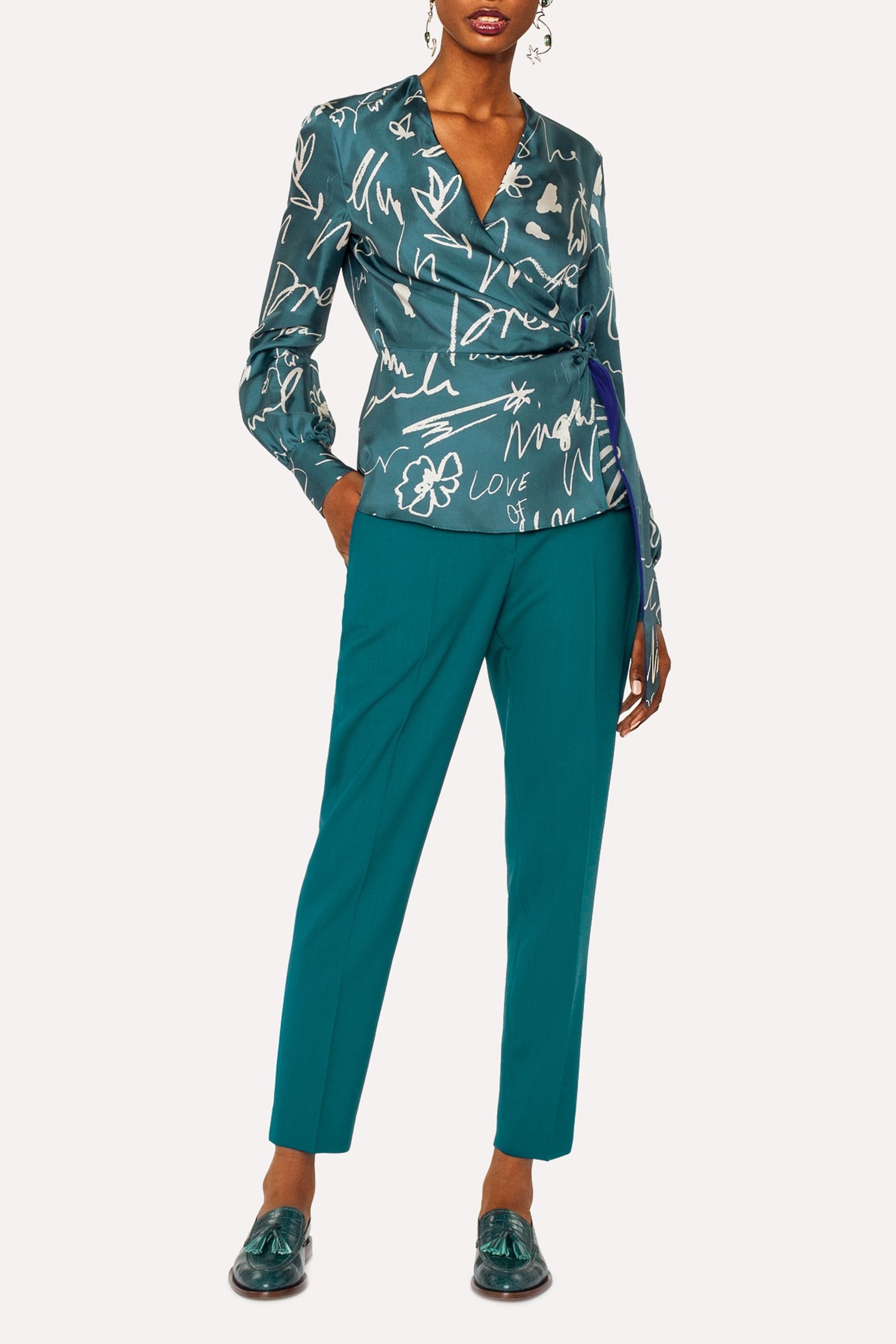 WOMENS TROUSERS MILITARY GREEN 3