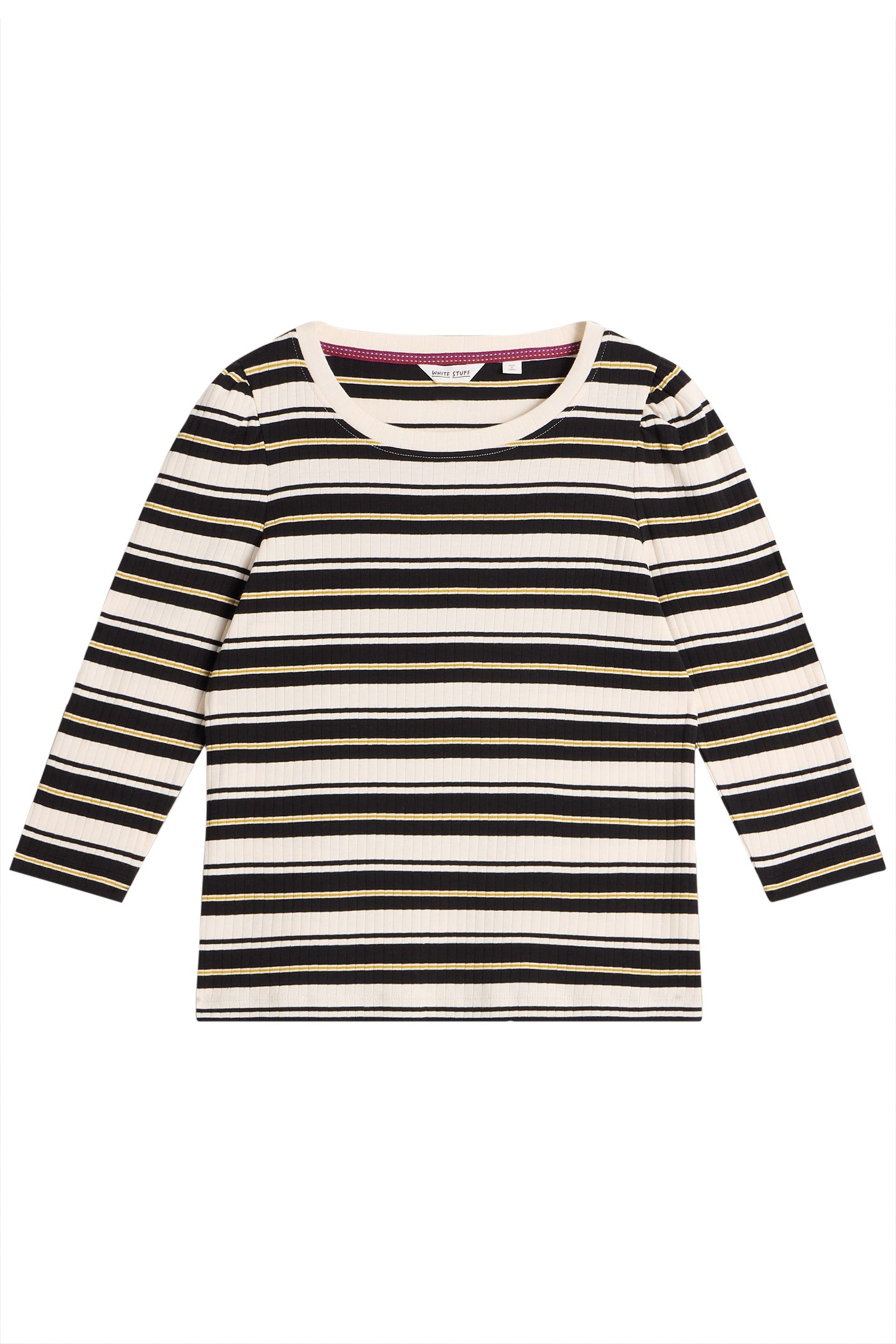 PUFF SLEEVE TEE BLACK MULTI 3