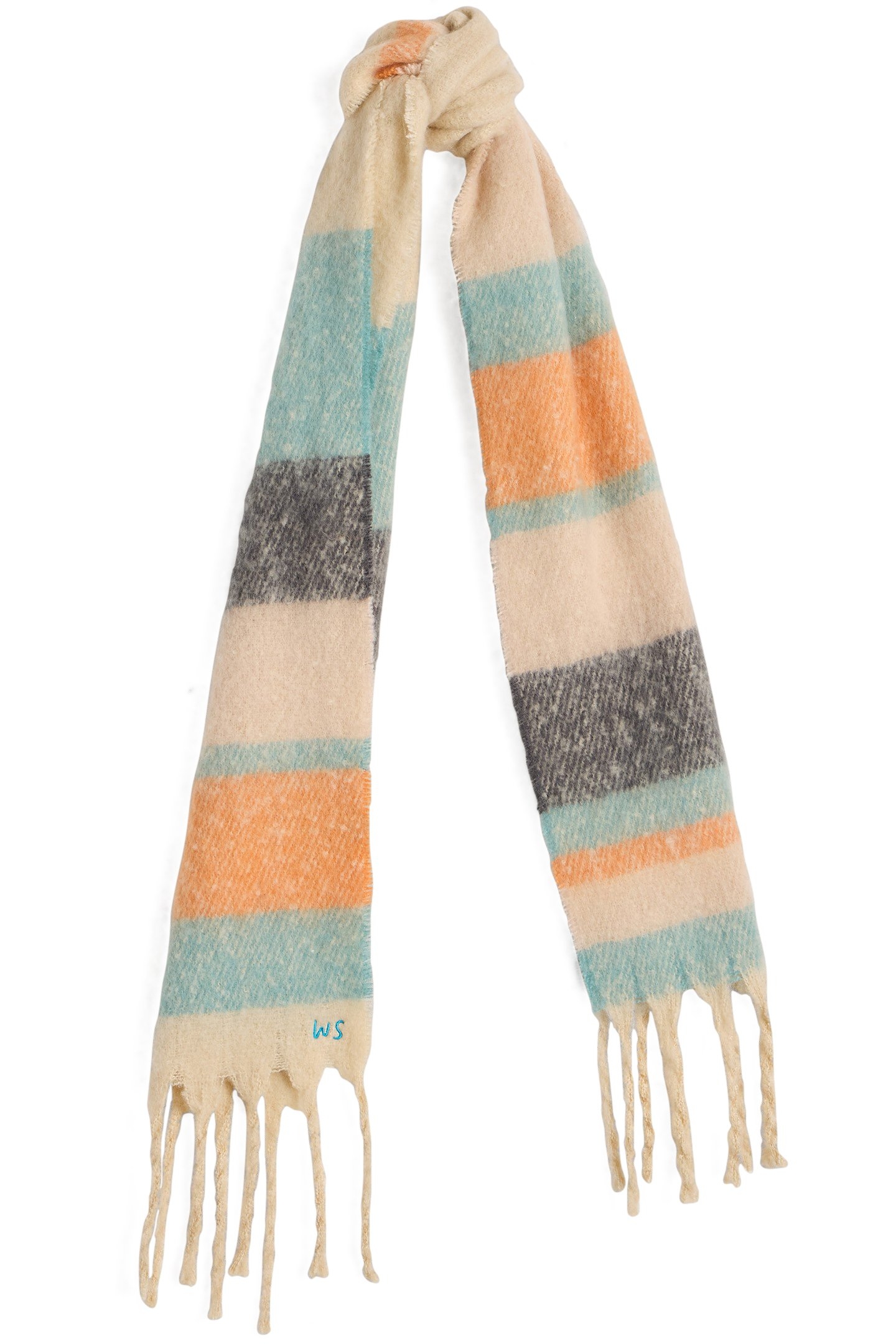 SHELLY SKINNY SCARF NATURAL MULTI 1