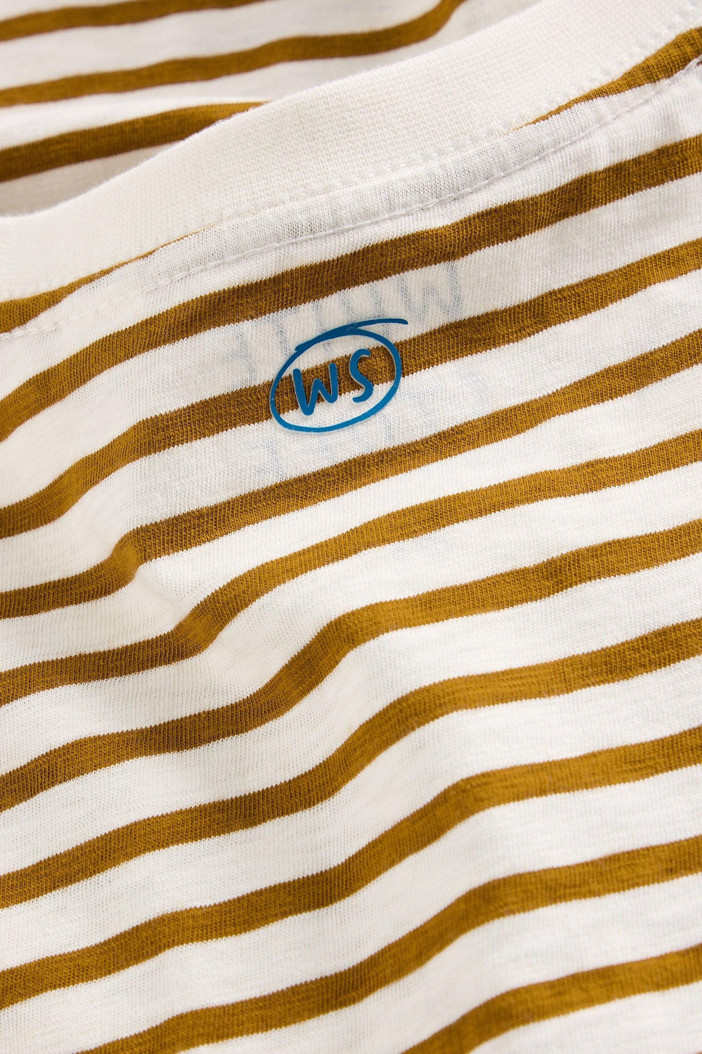 ABERSOCH STRIPE SS TEE NATURAL MULTI 6