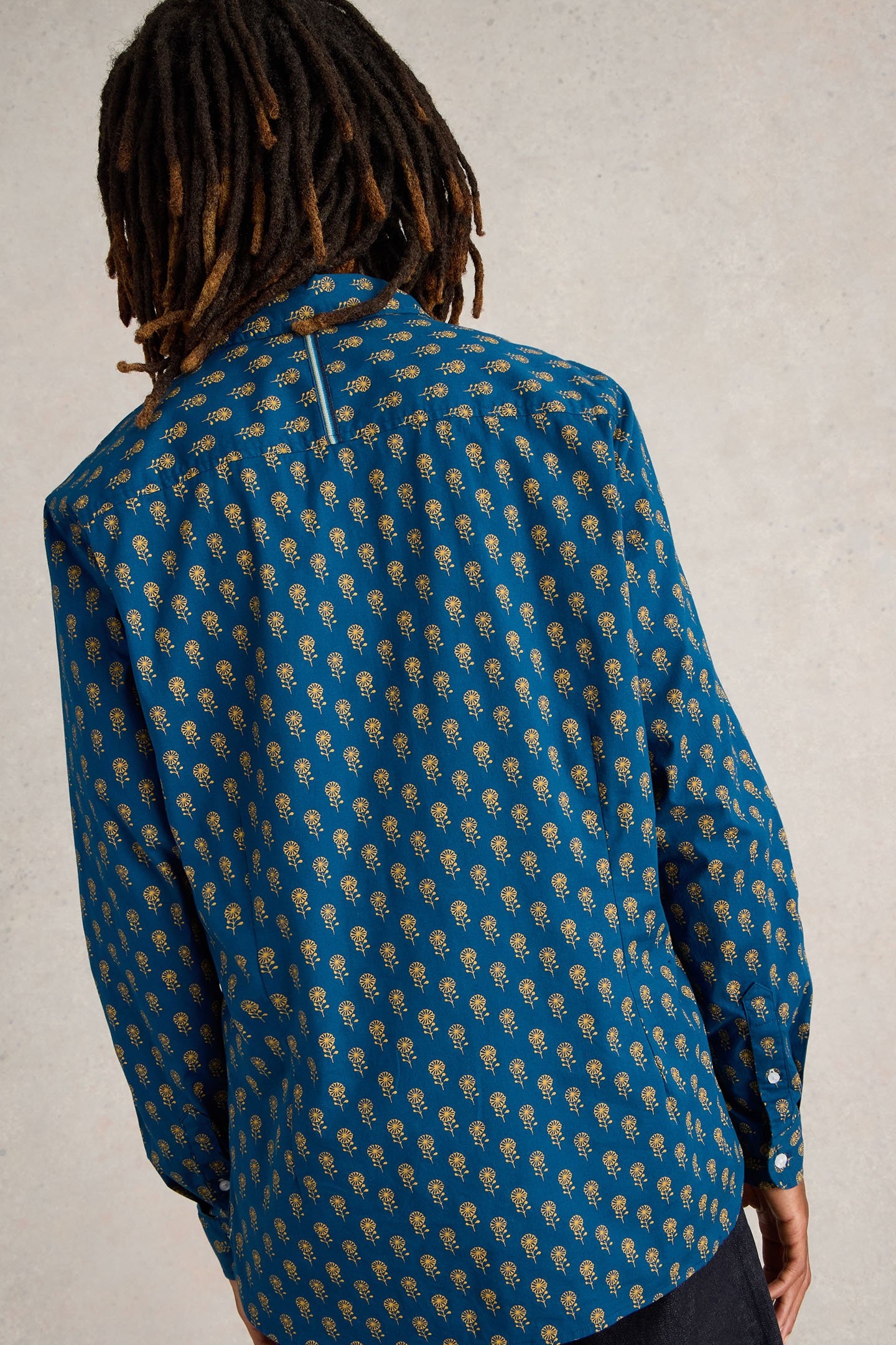 FLORAL NONNIE PRINTED SHIRT BLUE PRINT 3