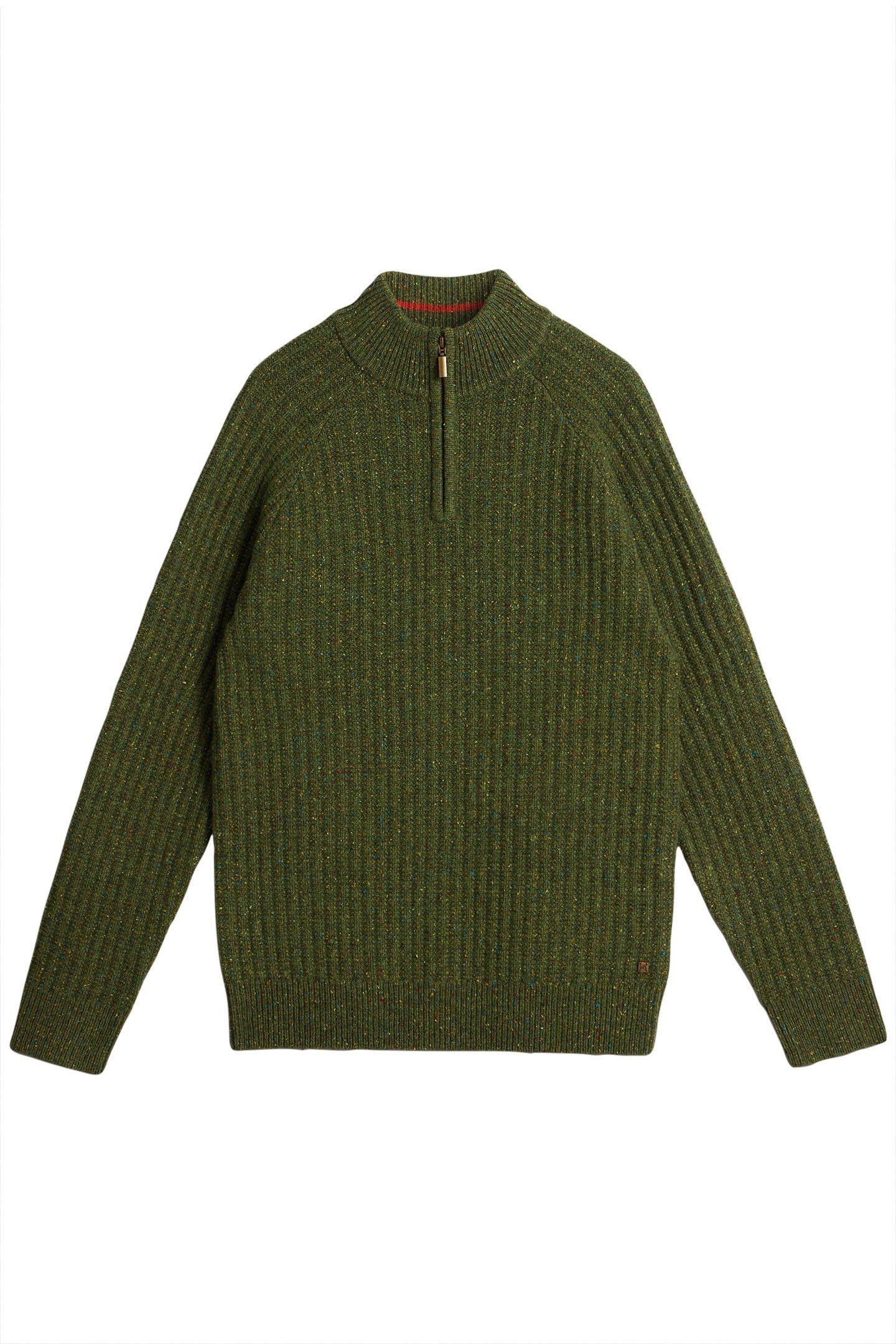 CHUNKY FUNNEL NECK JUMPER GREEN MULTI 3