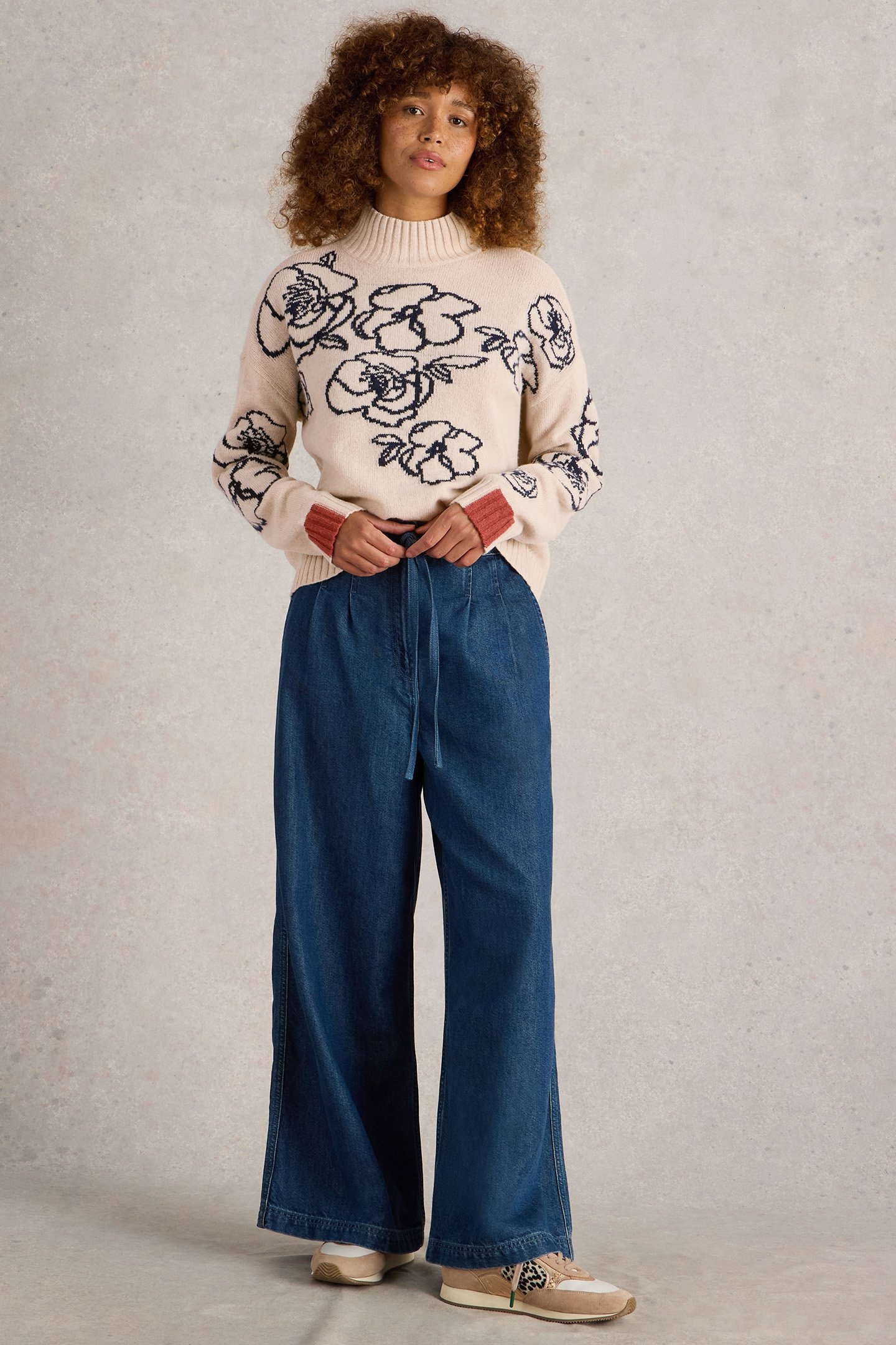 SPRIG FLORAL JUMPER NATURAL MULTI 1