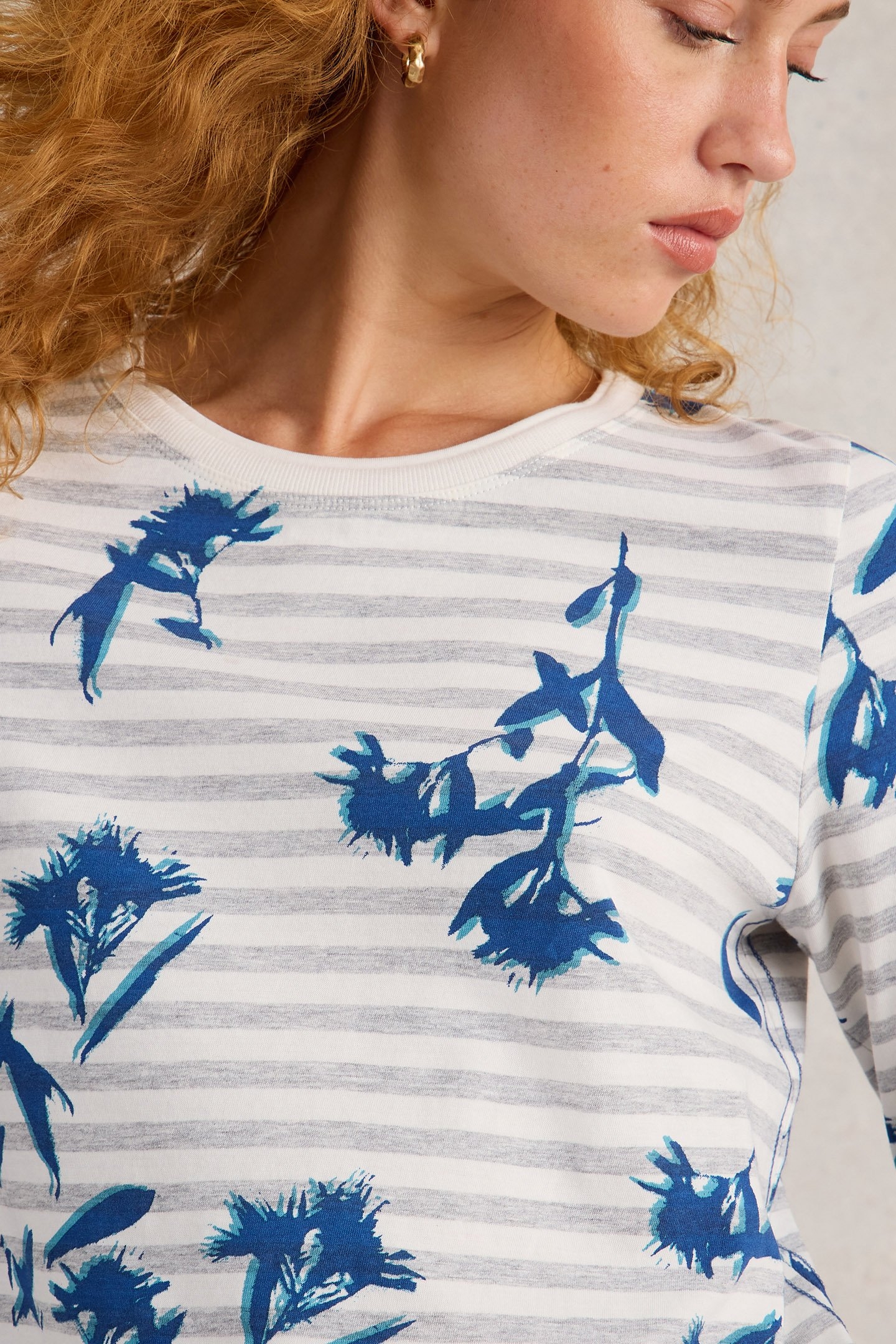 CLARA LS TEE NATURAL MULTI 5