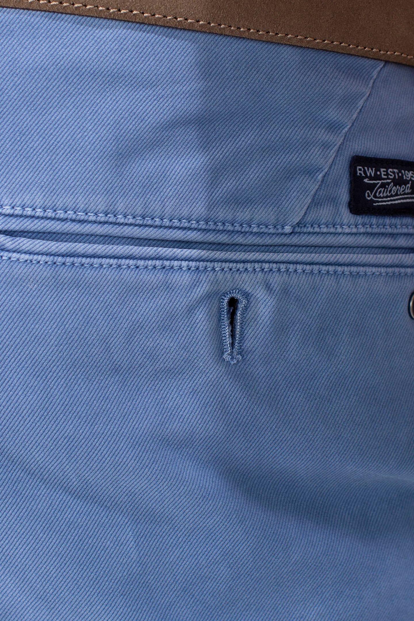 SLIM FIT COTTON CHINO SEA BLUE 5