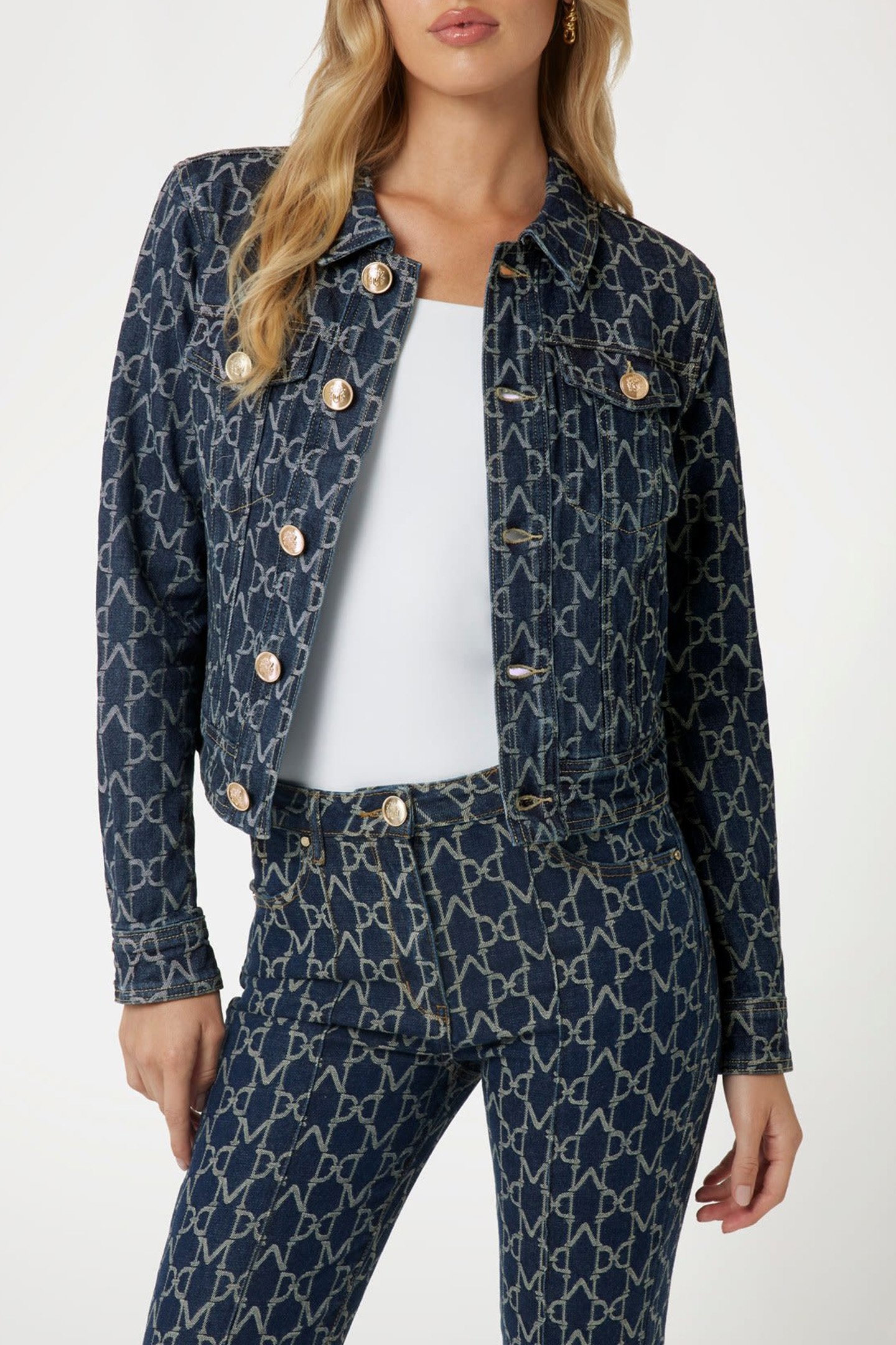 BEA TRACKER JACKET MONOGRAM JACQUARD BL 1