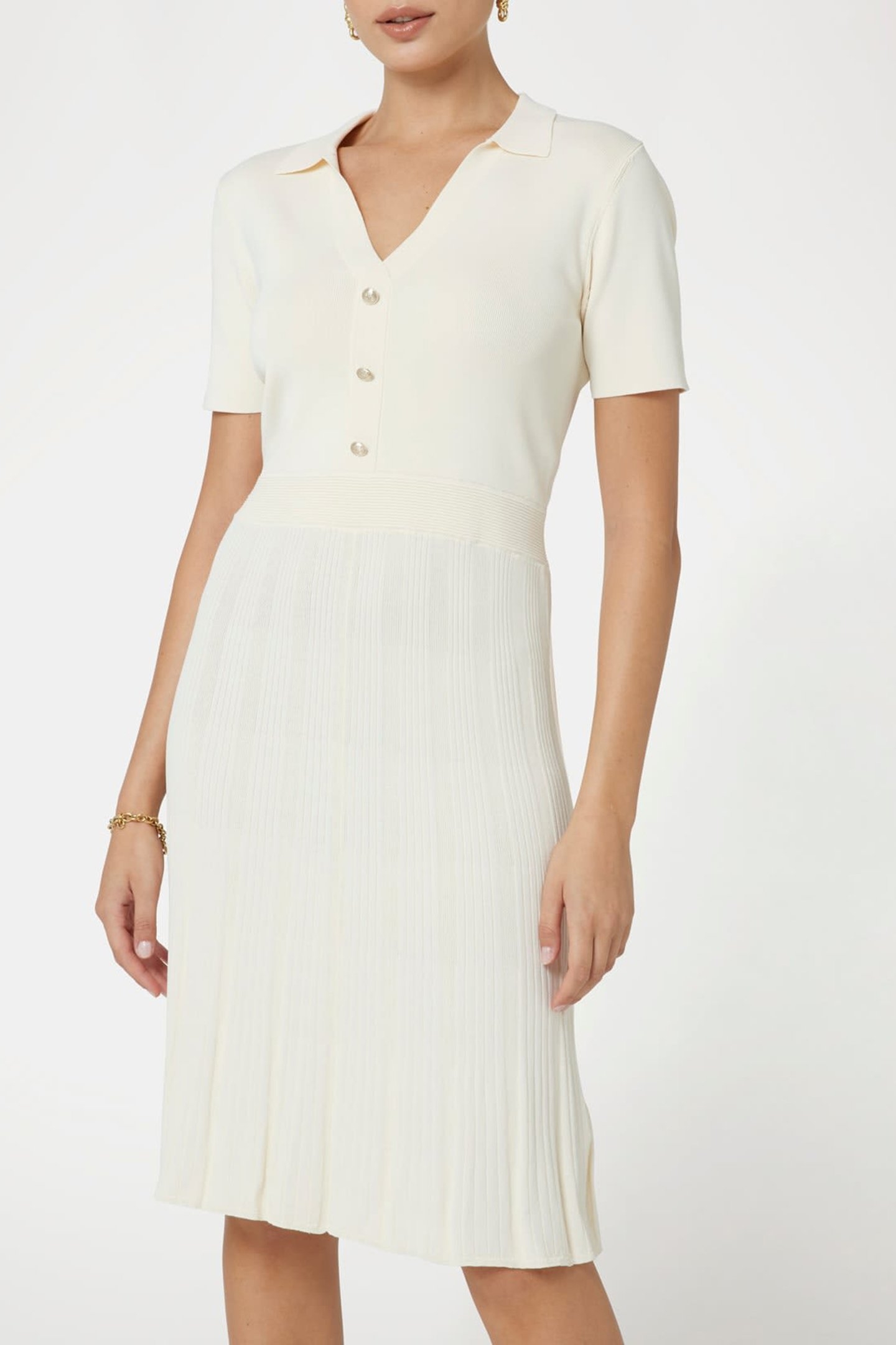 KATRIN SS V COLLAR D EGGSHELL ECRU 1