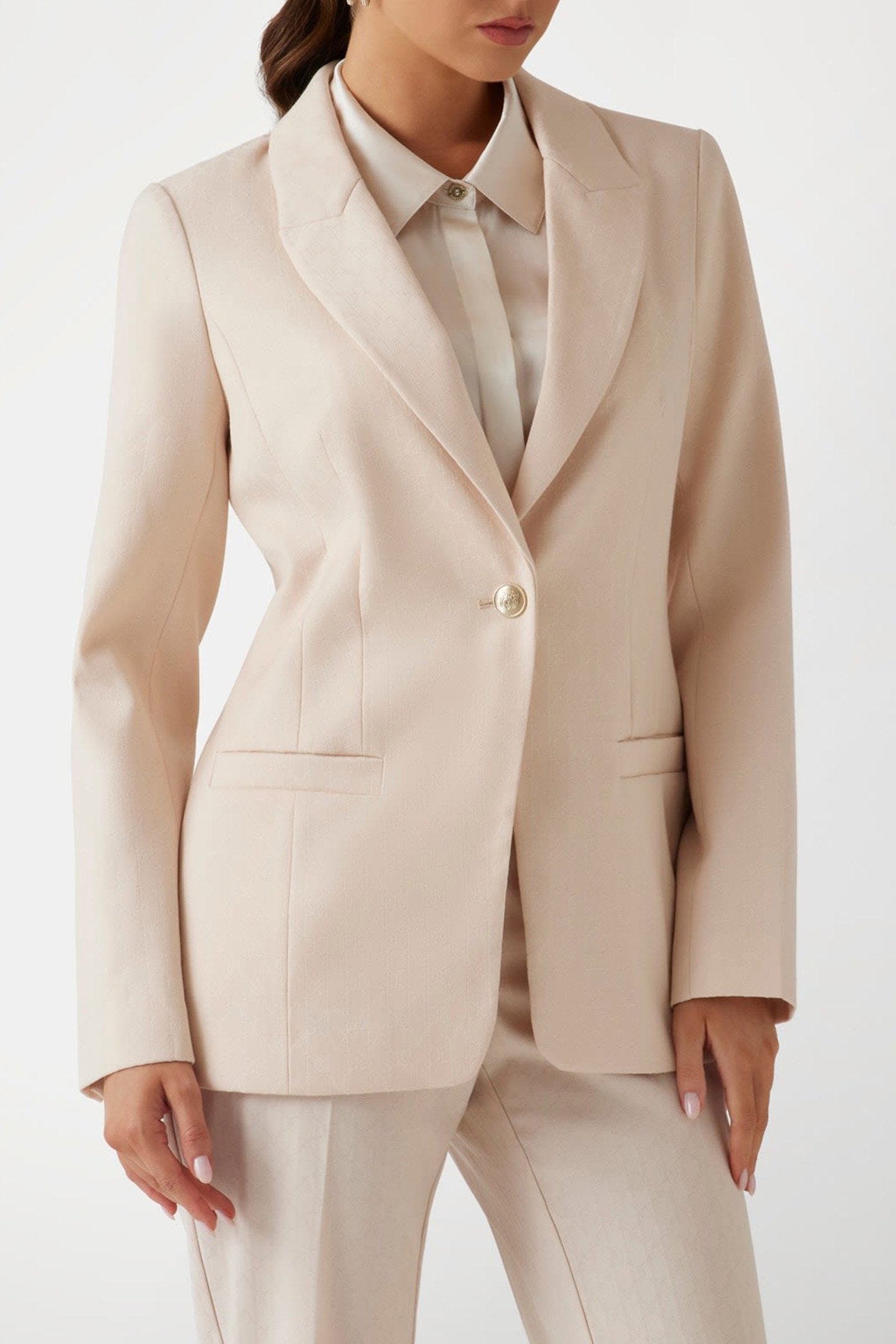 BLANCA BLAZER MUTED STONE MONOGRAM 1