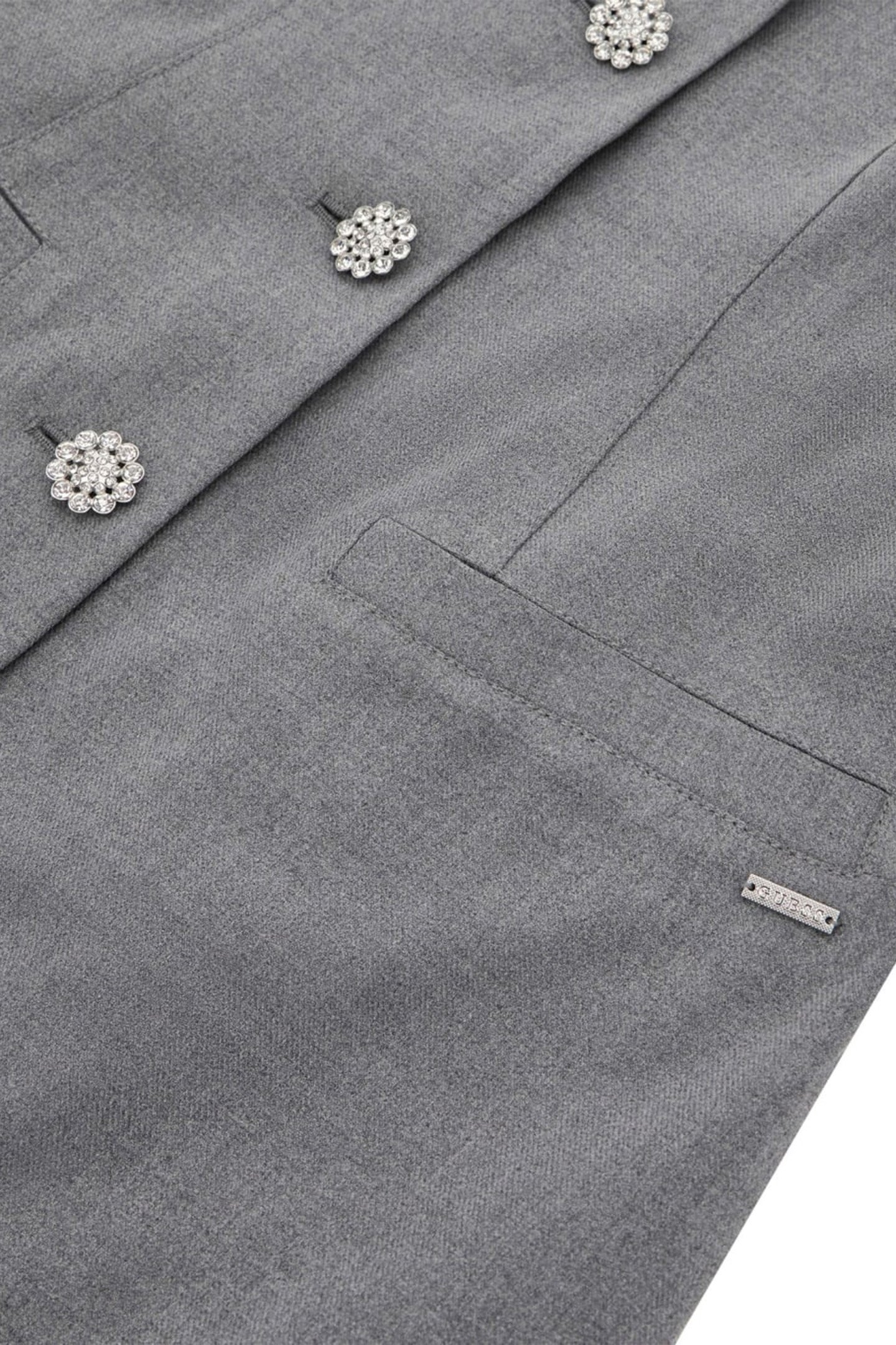 DORIS SL BUTTONED DR CLOUDY GREY HEATHER 8