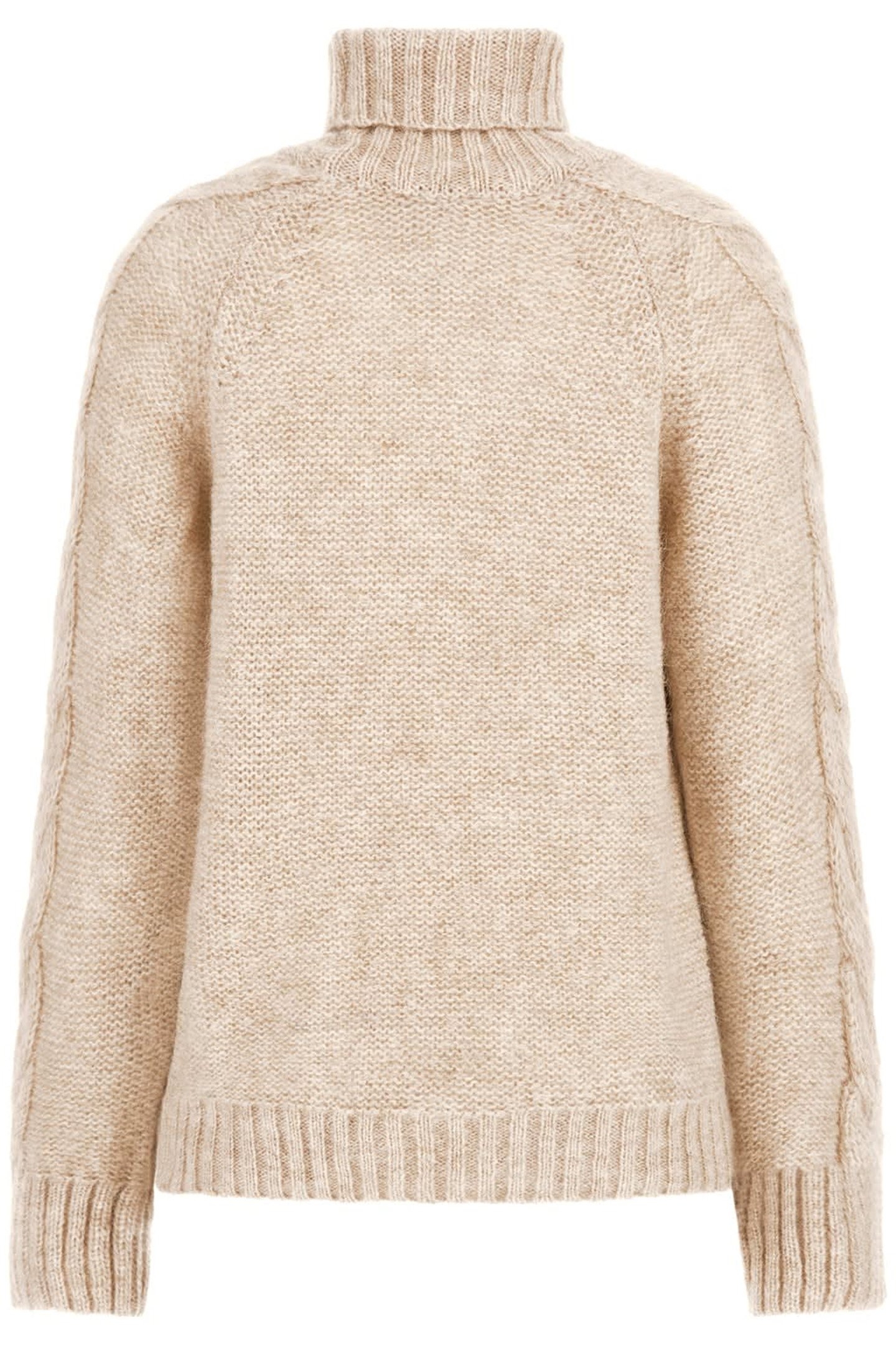 GINNY TN CABLE SWTR CHESTNUT HEATHER 5