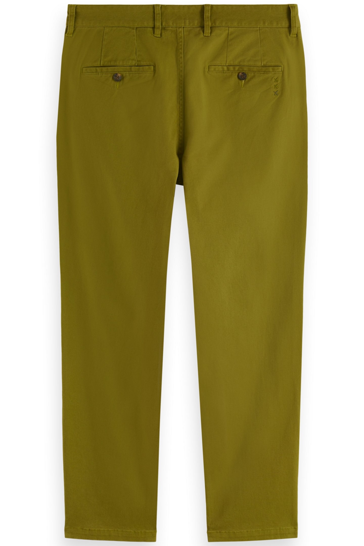 DRIFT - REGULAR-TAPERED TWILL CHINO MOSS GREEN 2