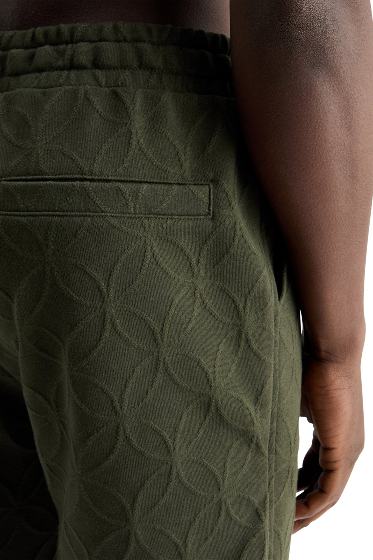 JACQUARD TERRY SWEATSHORTS HERITAGE GREEN 7