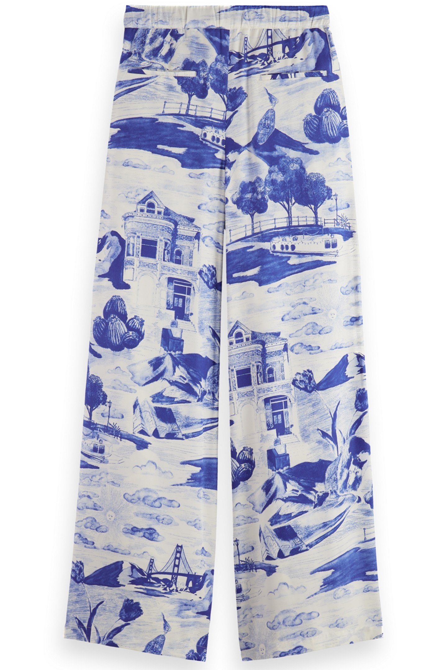 ELENI PRINTED PYJAMA PANT JOURNEY OF THE FREE MIND BLUE 5