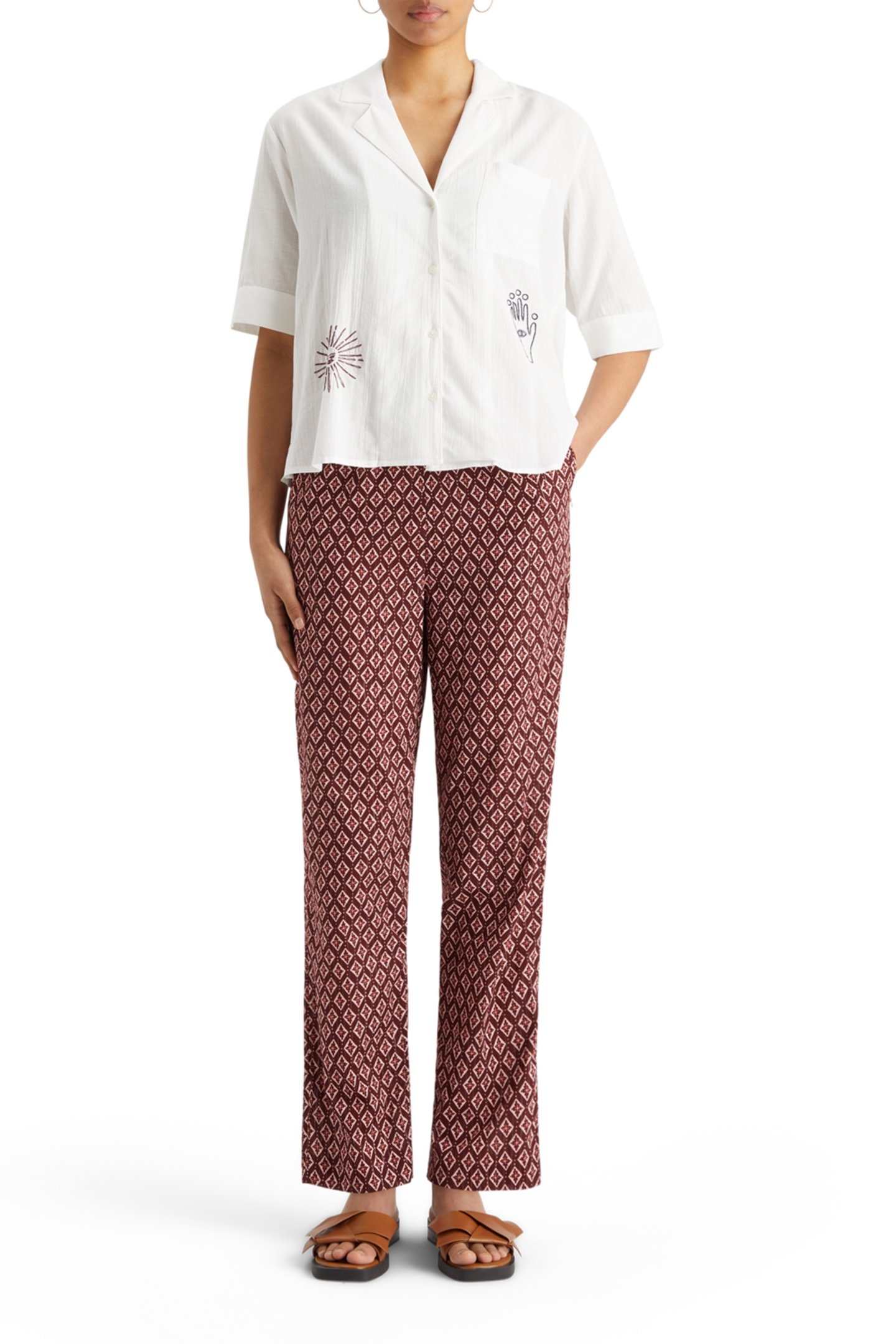 SS SHIRT WITH EMBROIDERY WHITE 3