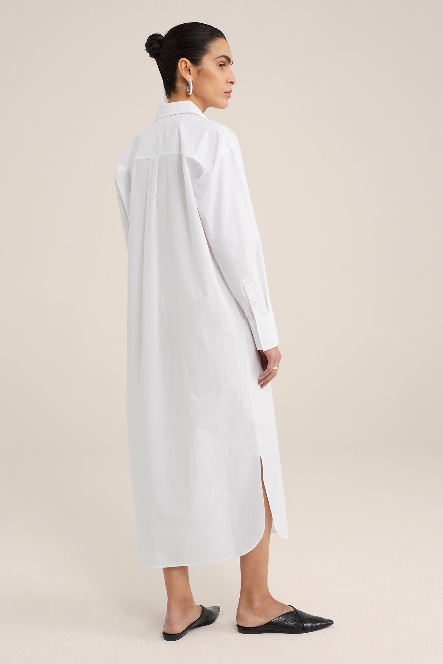 DRESS MID LENGTH WHITE 2