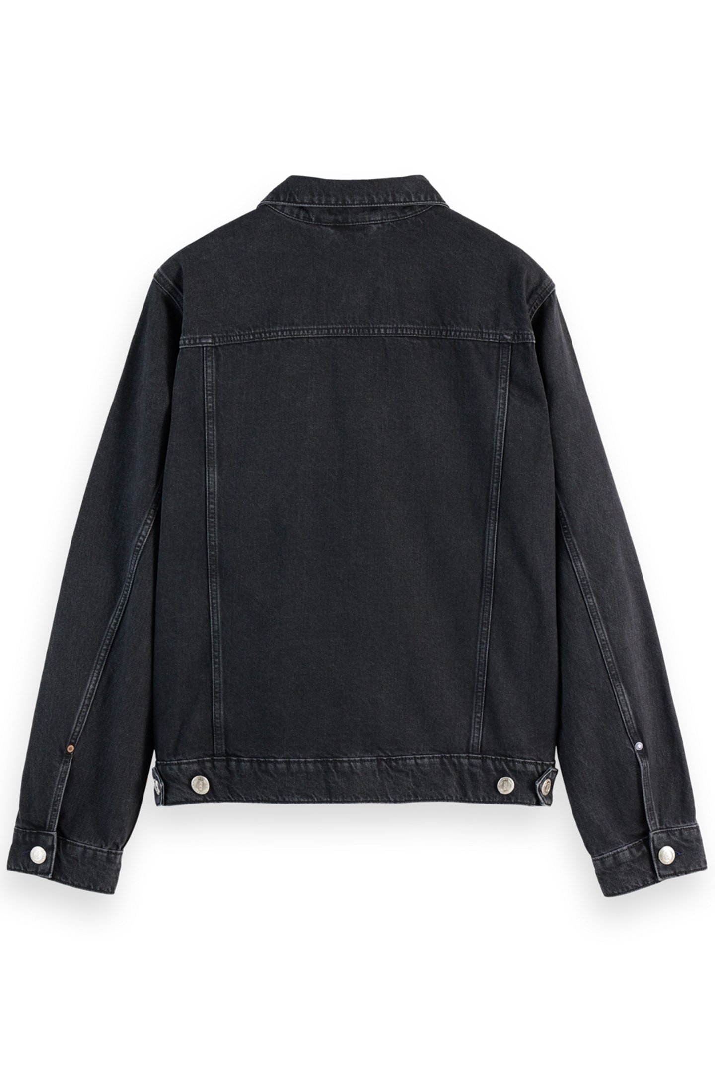 WASHED BLACK DENIM TRUCKER JACKET CITY BUZZ 5