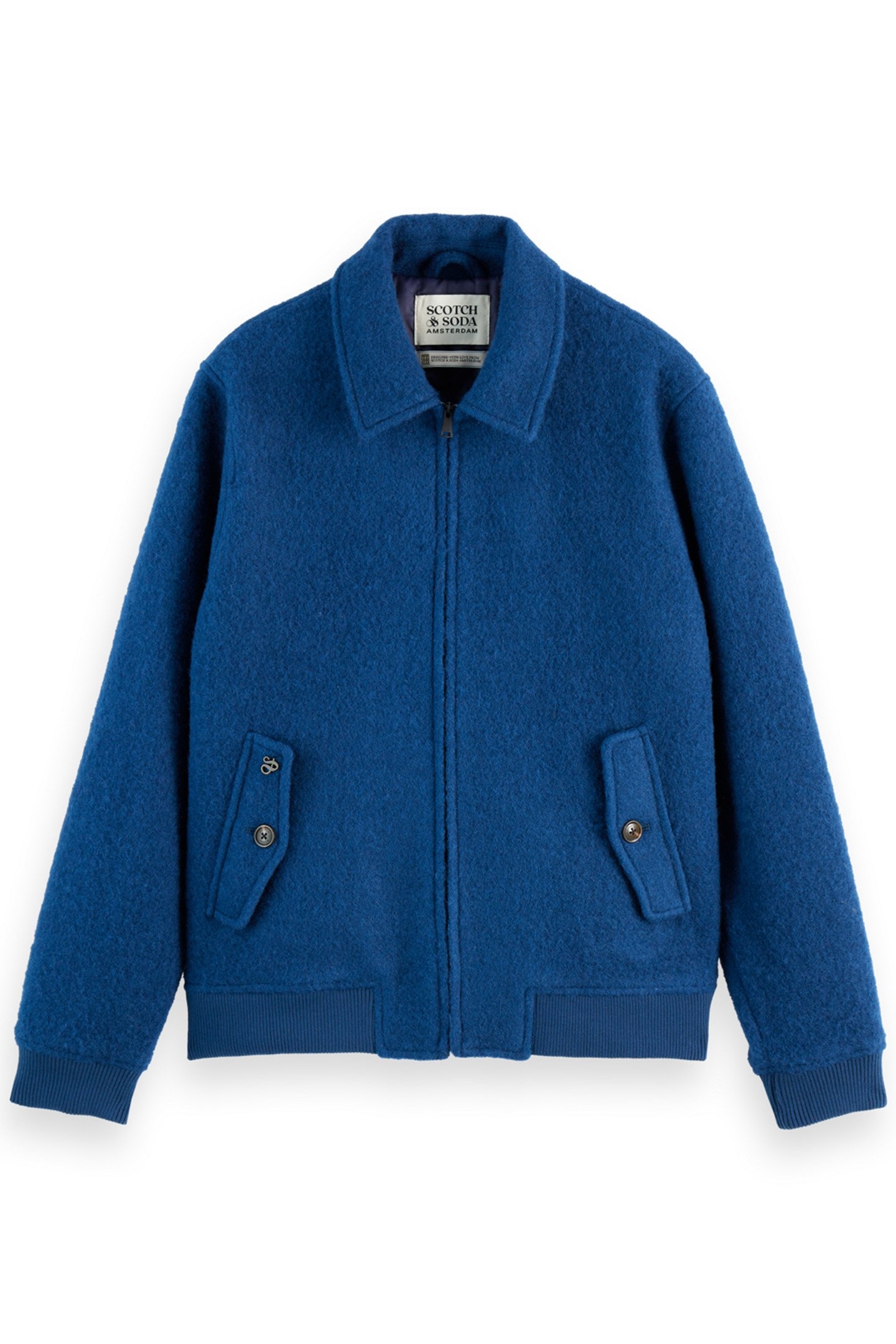 FAUX MOHAIR BLOUSON HERITAGE BLUE 1