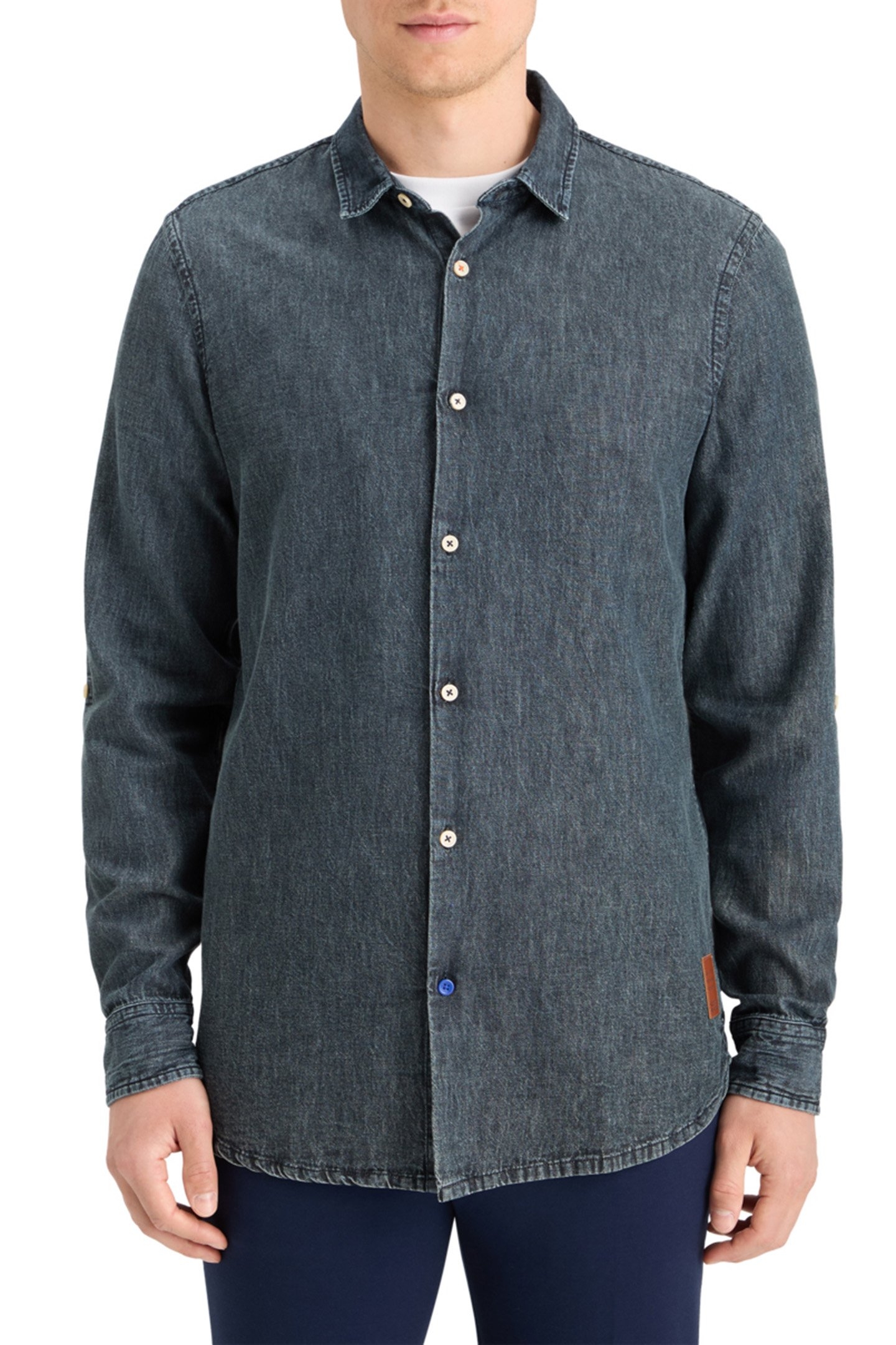 WASHED BLACK DENIM SHIRT WASHED BLACK 1