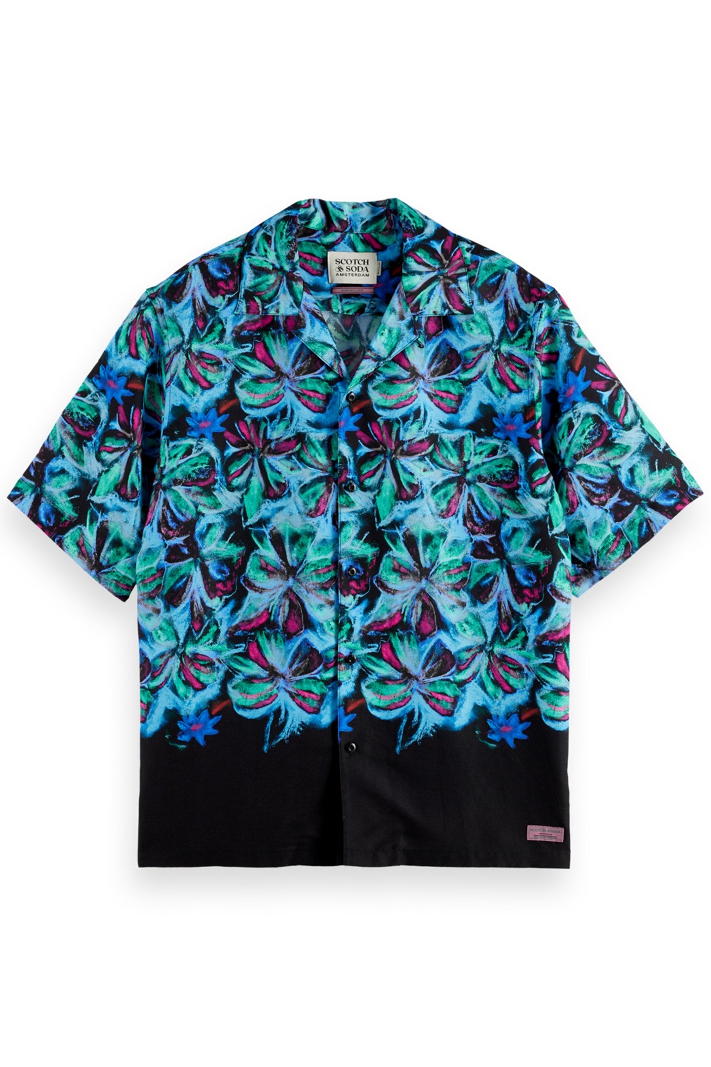 RELAXED FIT TENCEL AOP SHIRT PASTEL FLOWER 1