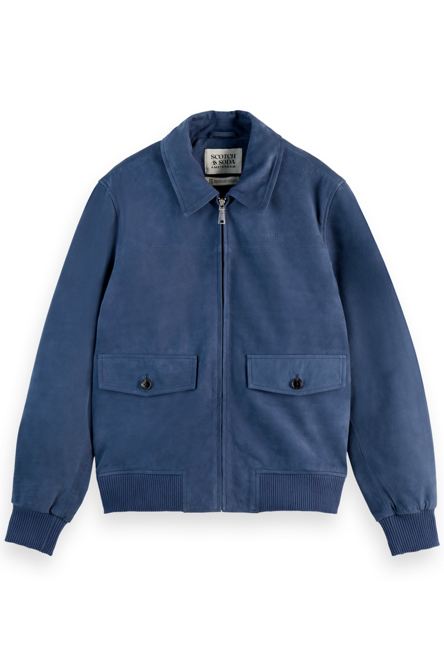 LEATHER BLOUSON JACKET HERITAGE BLUE 4