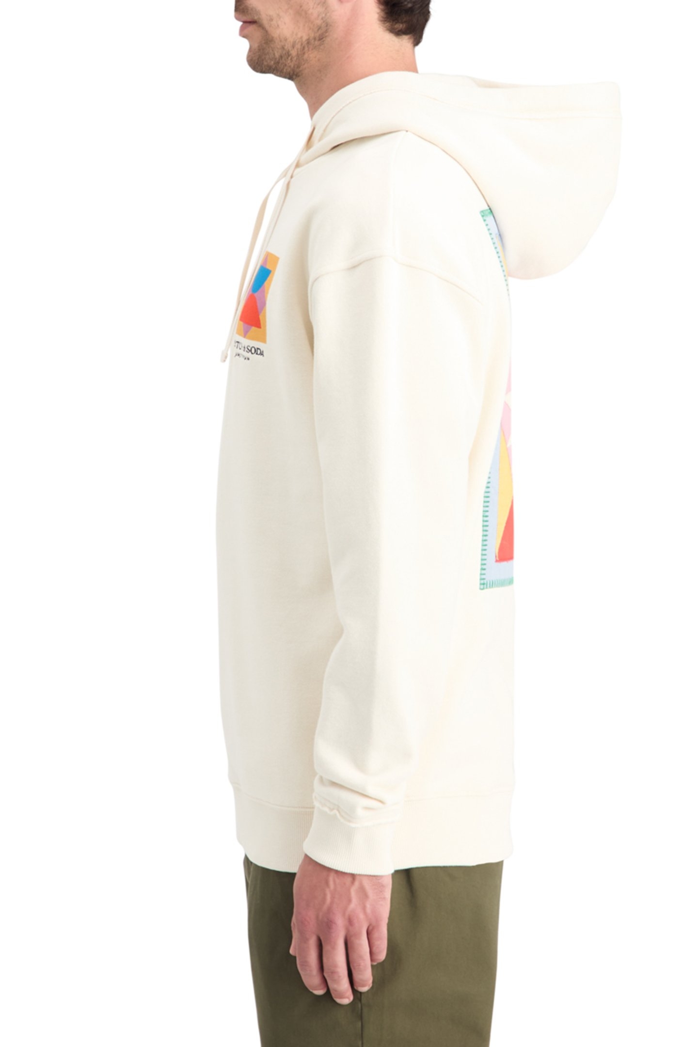 PATCHWORK APPLIQUE ARTWORK HOODIE SWAN 6