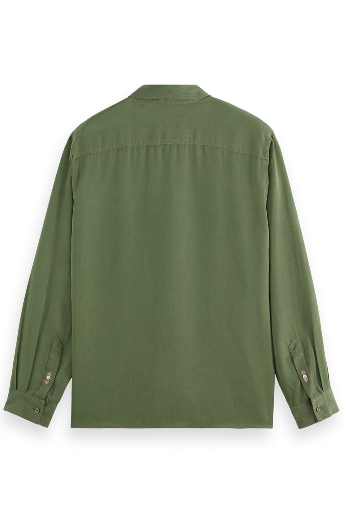 SOLID TENCEL SHIRT GREEN IVY 2