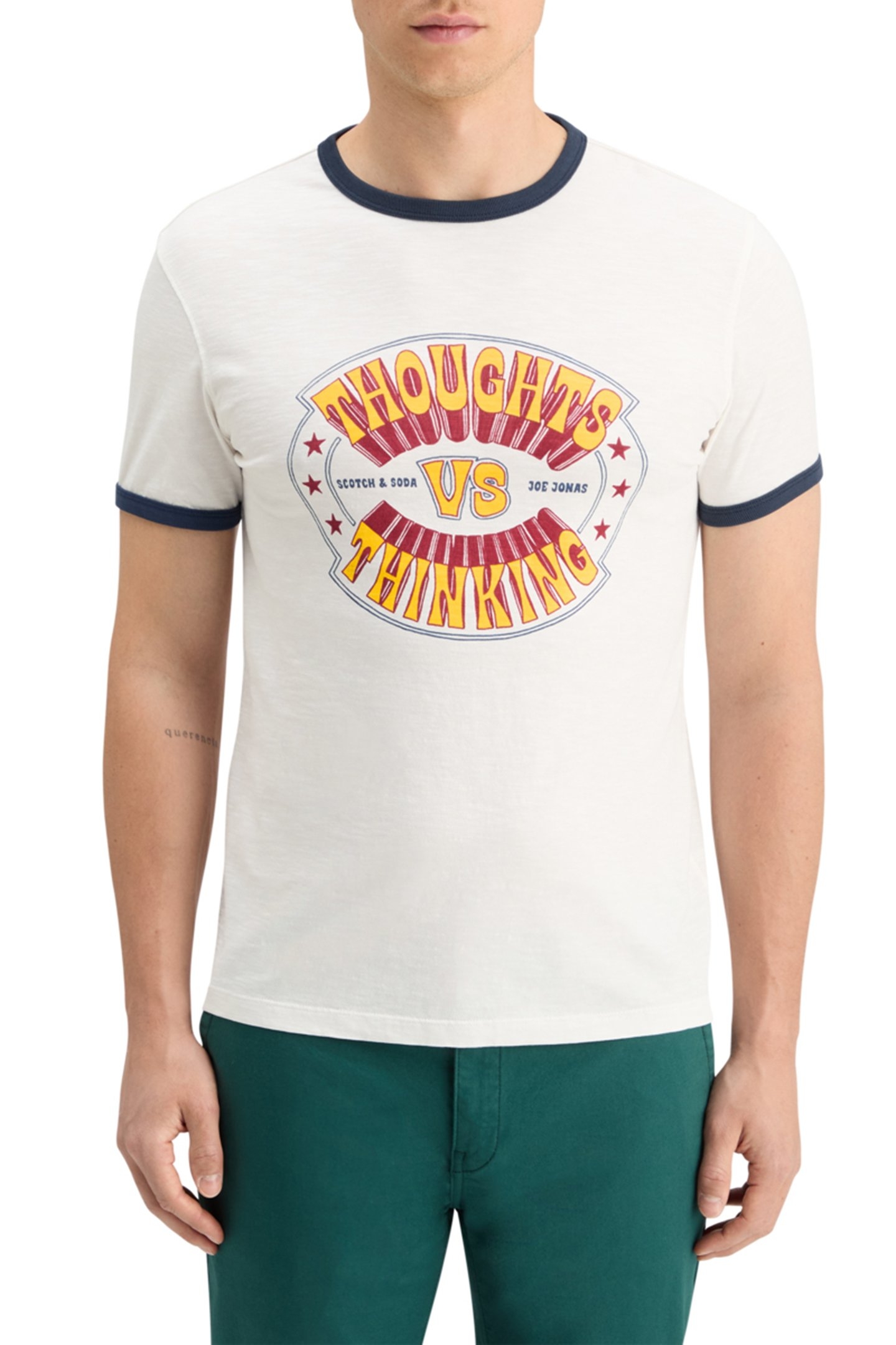 JOE JONAS X SCOTCH SODA RINGER T-SHIRT SWAN 1