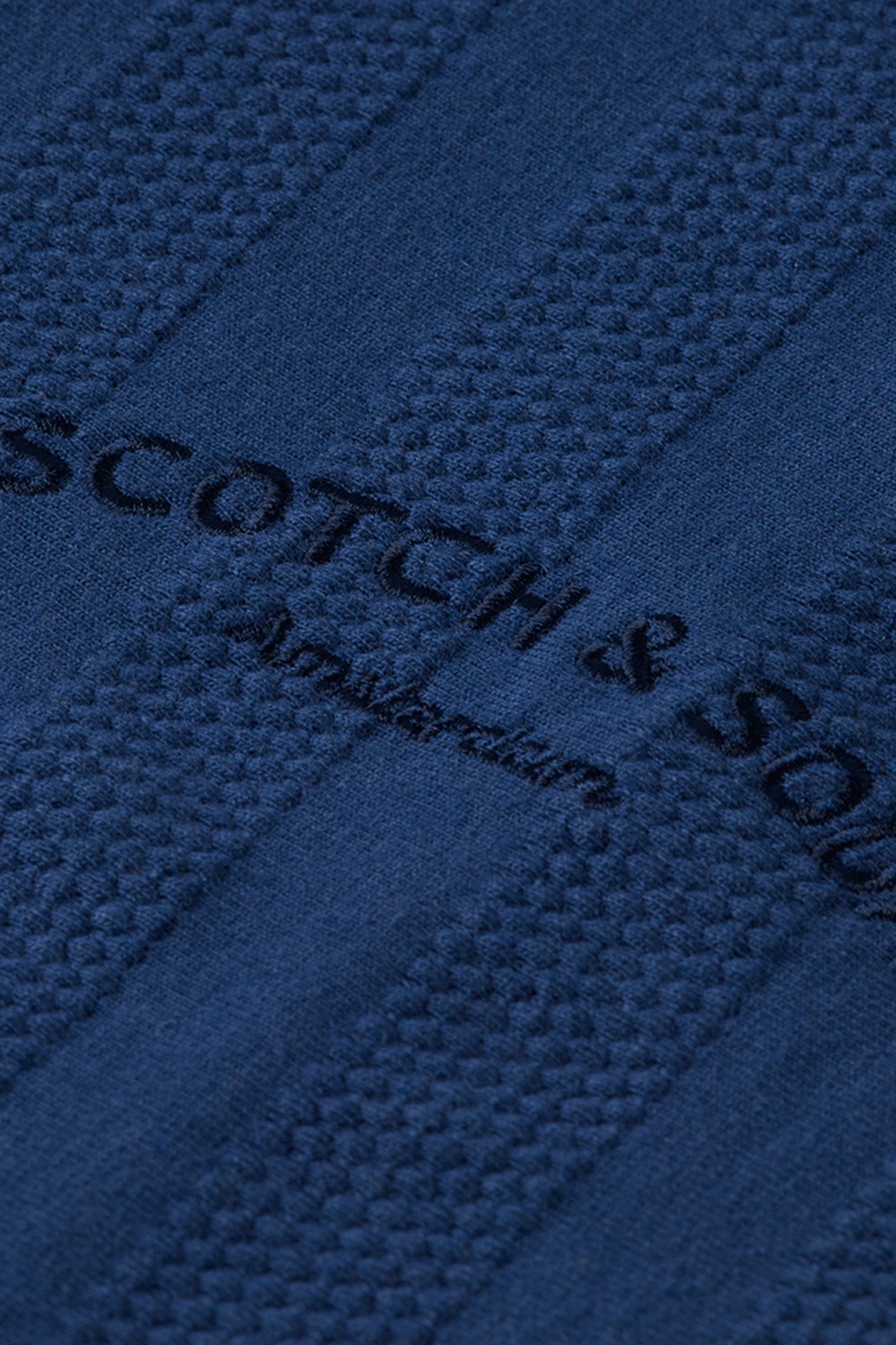 POPCORN PIQUE ZIP POLO (VALUE) DARK OBSIDIAN 3