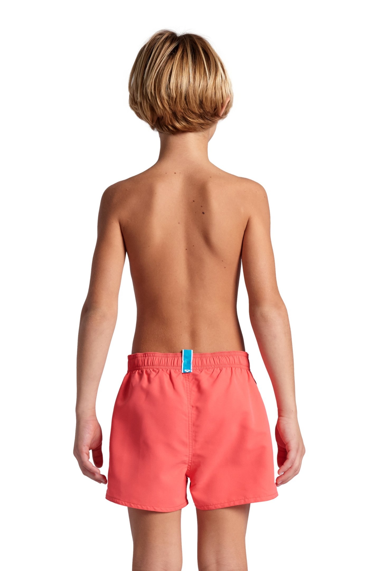 BOYS' BEACH SHORT LOGO R CALYPSO CORAL-BLUE COSMO 2